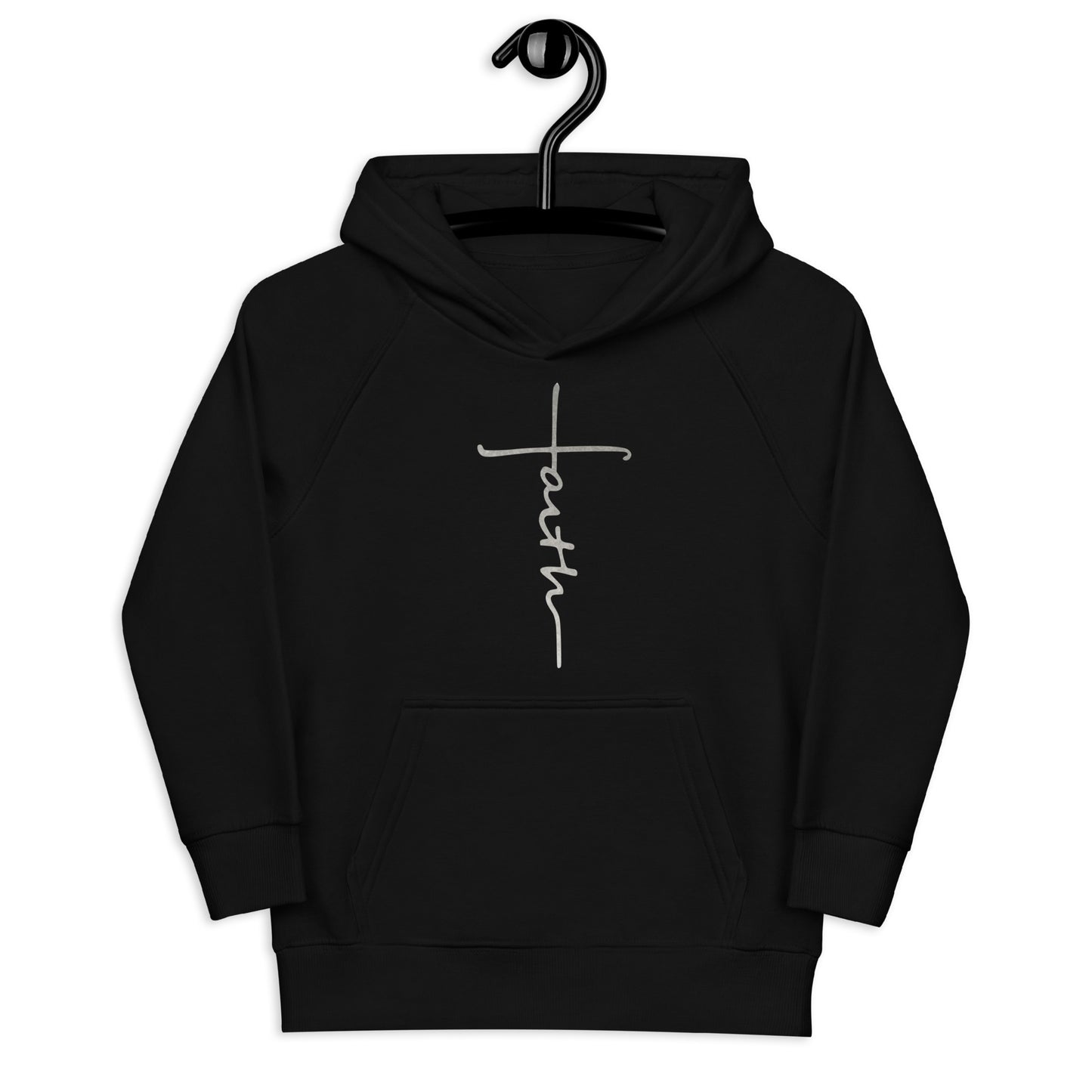 faith-Kids eco hoodie- • 80% organic cotton • Outside: 100% organic cotton
