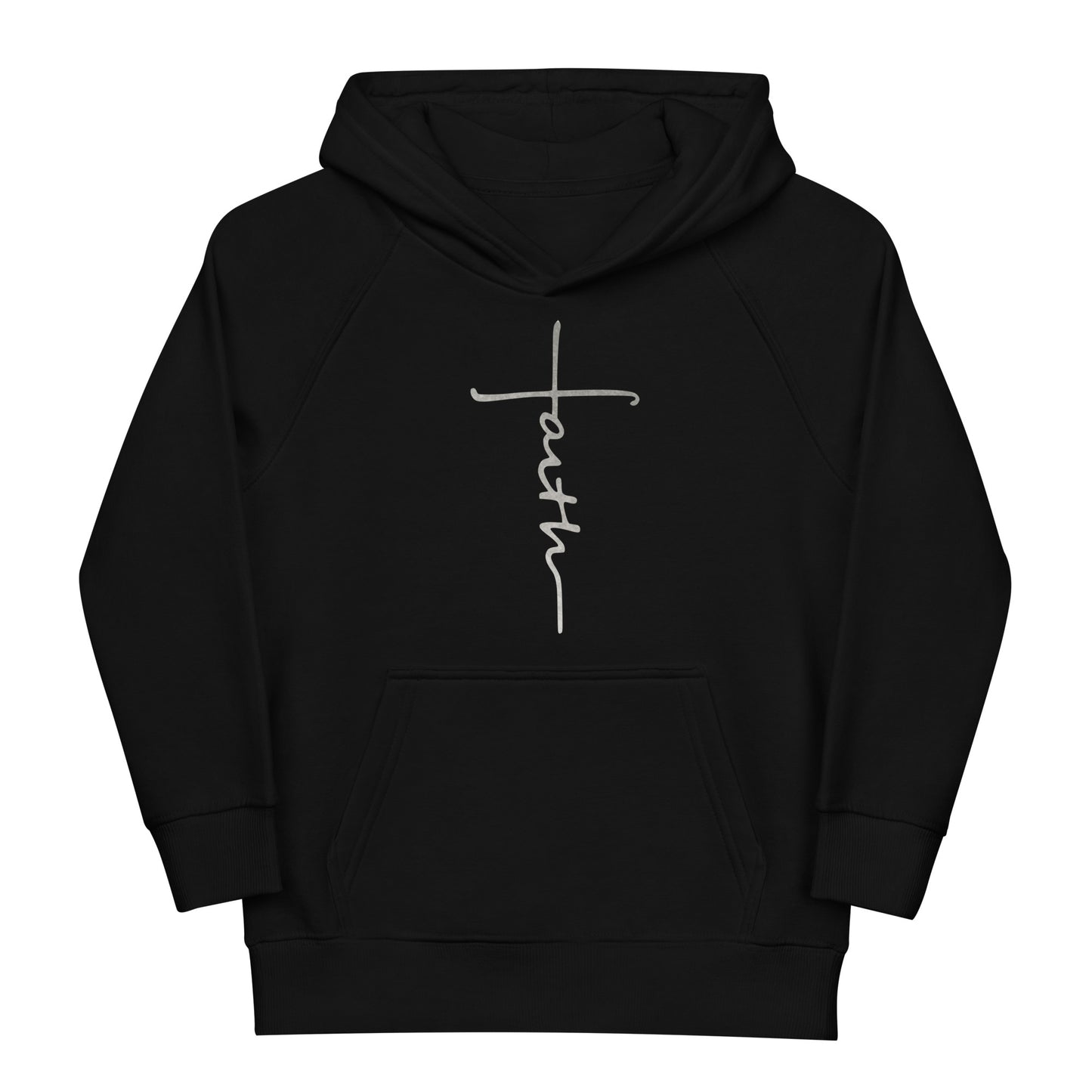 faith-Kids eco hoodie- • 80% organic cotton • Outside: 100% organic cotton
