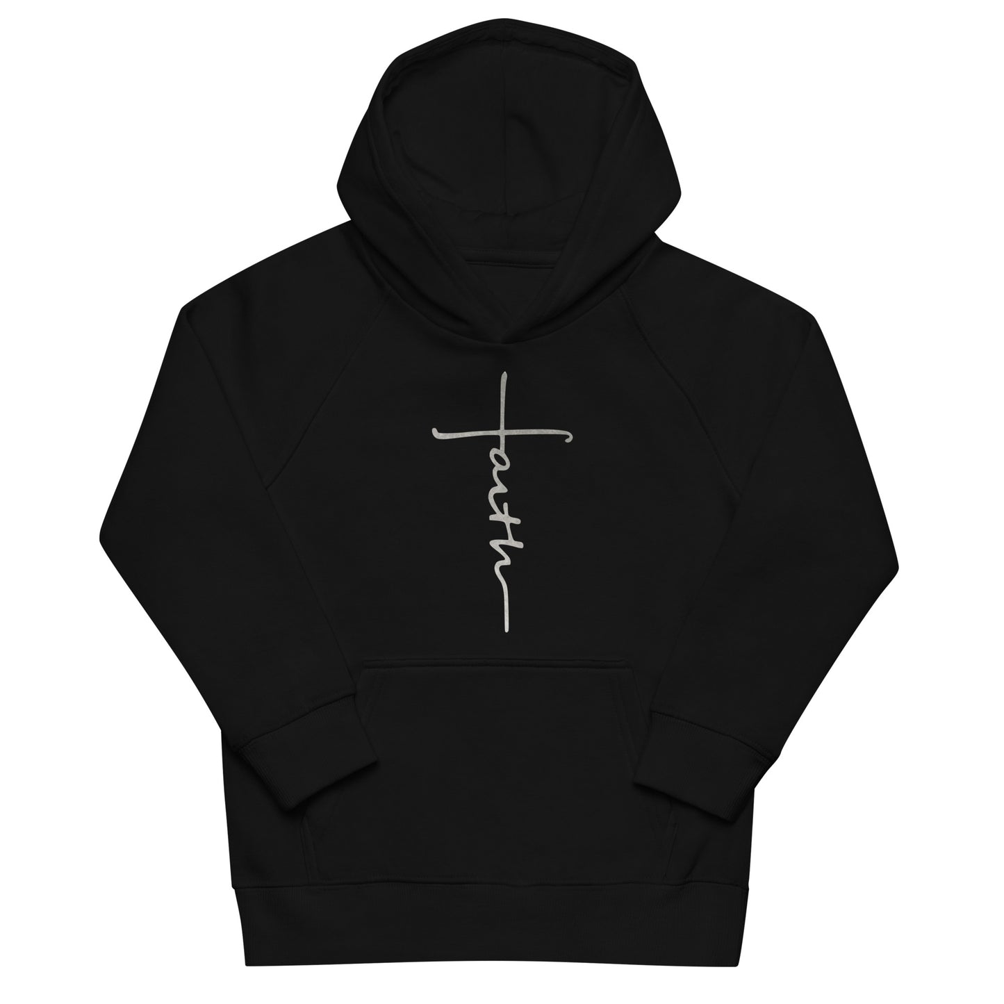 faith-Kids eco hoodie- • 80% organic cotton • Outside: 100% organic cotton