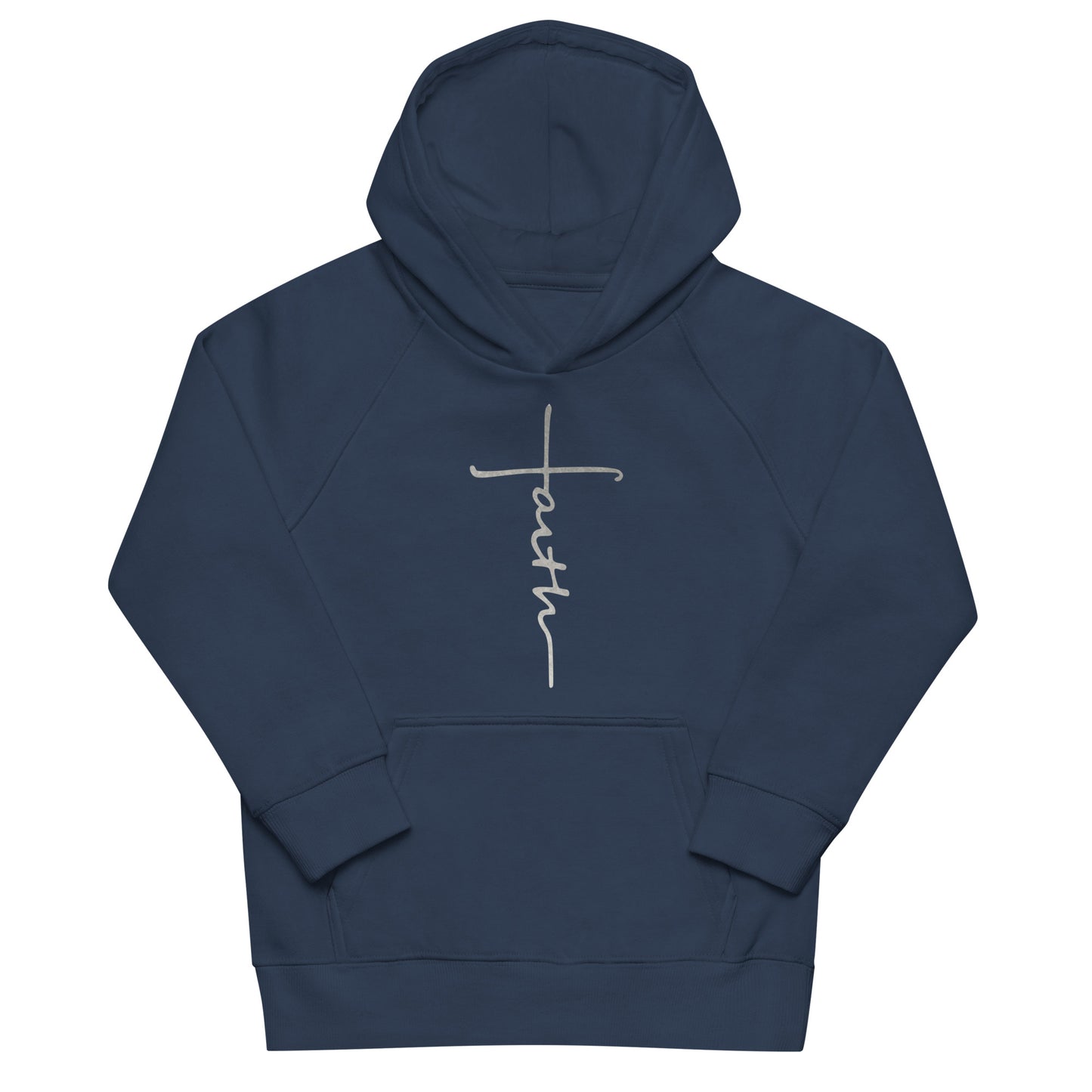 faith-Kids eco hoodie- • 80% organic cotton • Outside: 100% organic cotton