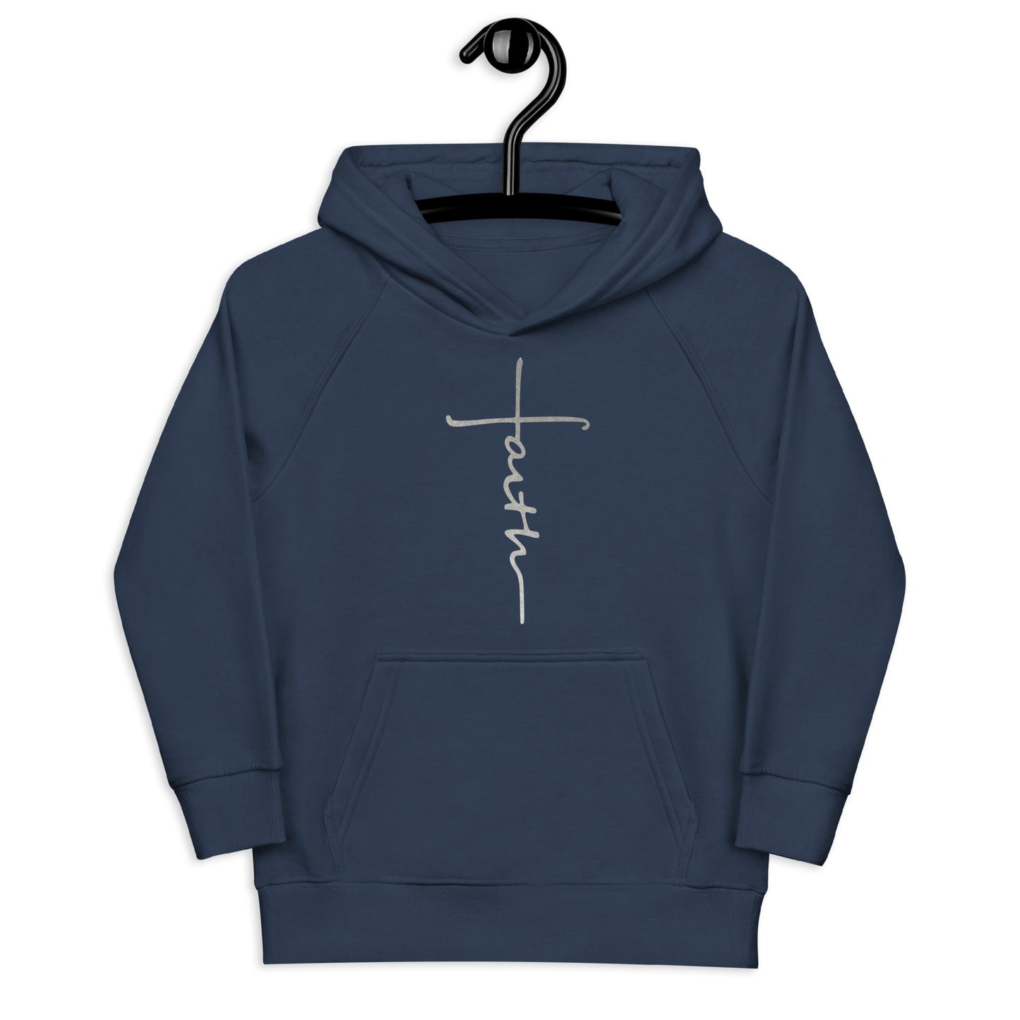 faith-Kids eco hoodie- • 80% organic cotton • Outside: 100% organic cotton