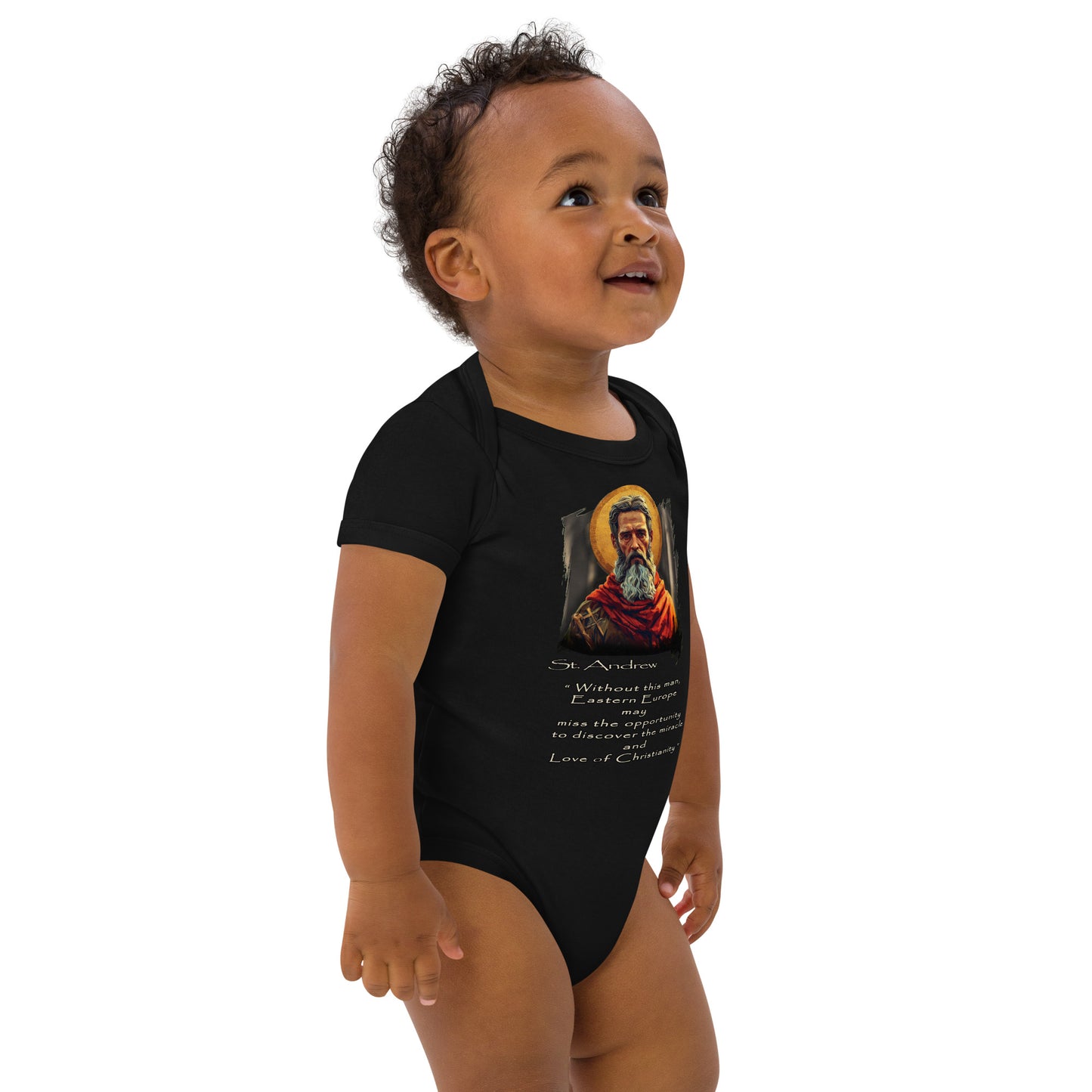 Organic cotton baby bodysuit Saint Andrew - 100% certified organic cotton