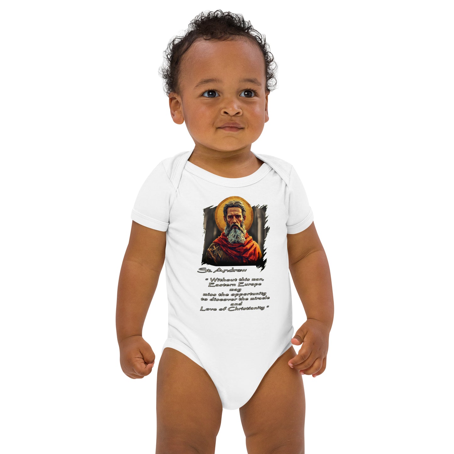 Organic cotton baby bodysuit Saint Andrew - 100% certified organic cotton