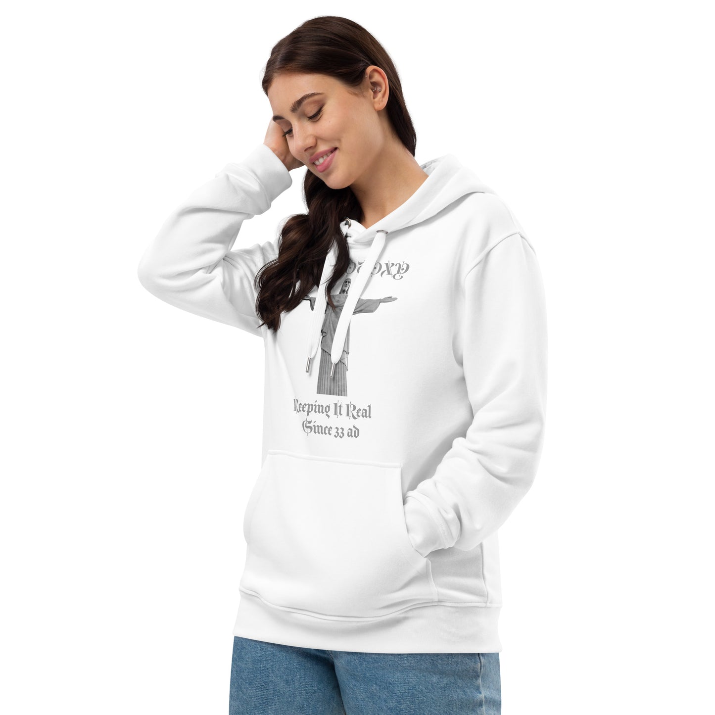 Orthodoxy Keeping It Real Since 33 ad - Premium eco hoodie
