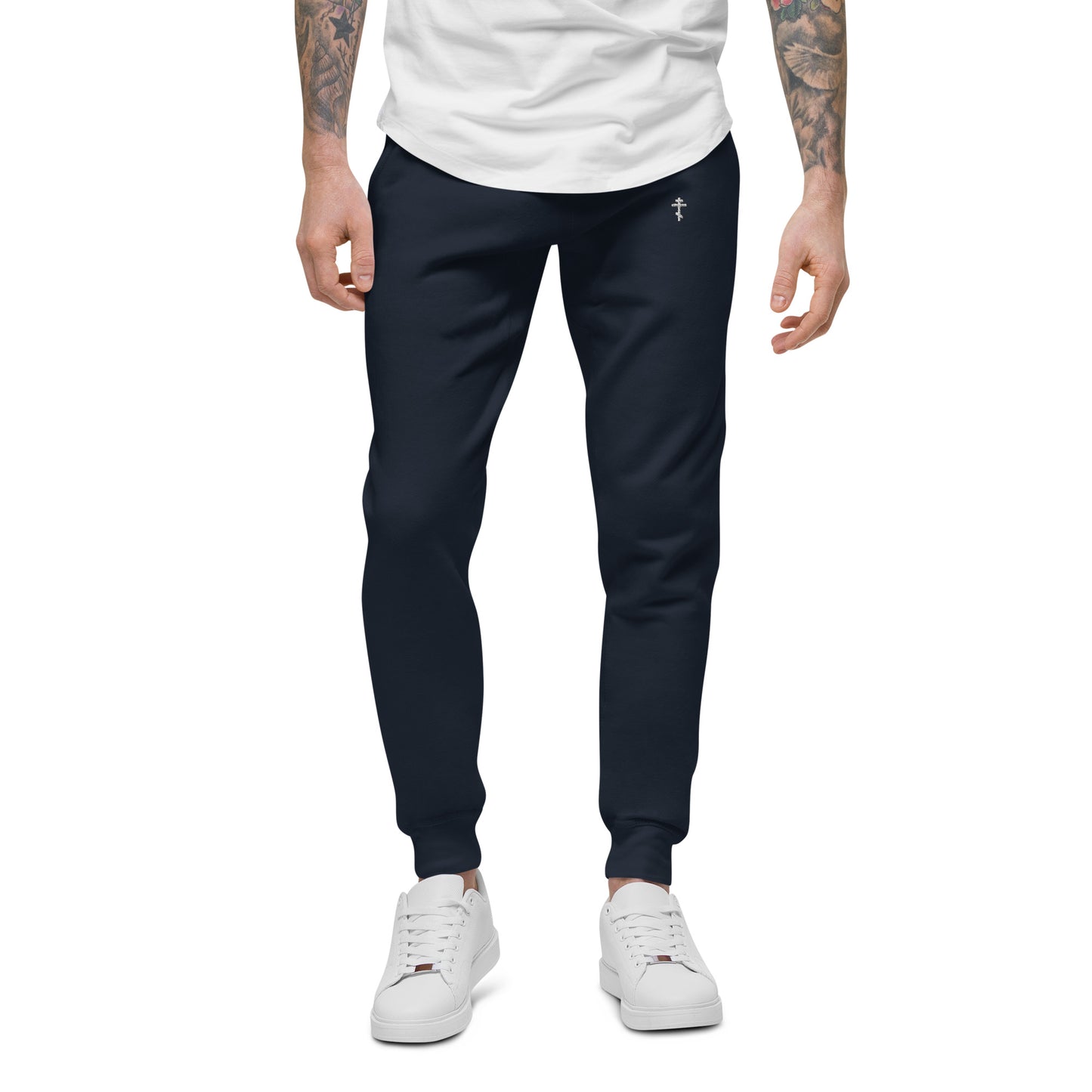 ORTHODOX CRUCIFIX - Unisex fleece sweatpants • 100% cotton face
