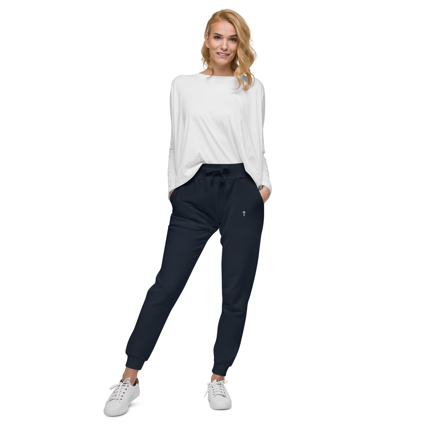 ORTHODOX CRUCIFIX - Unisex fleece sweatpants • 100% cotton face