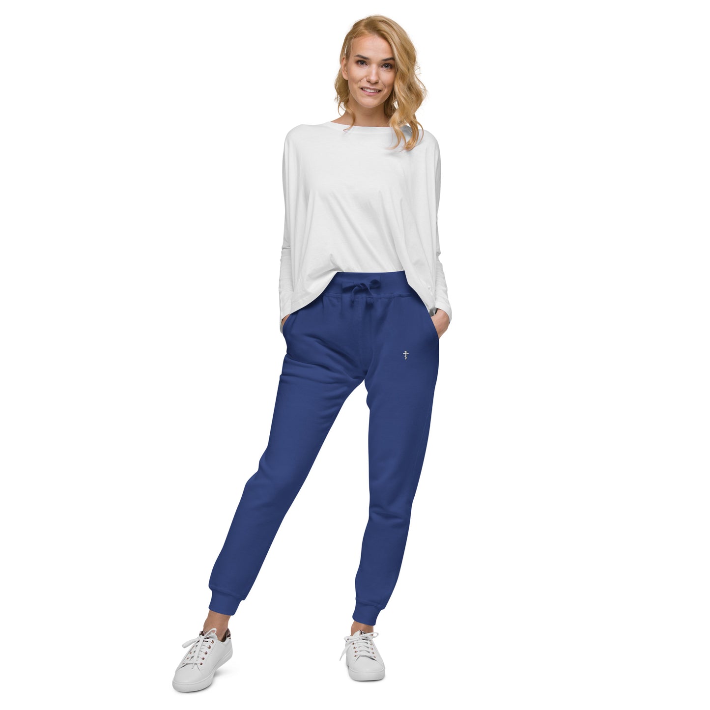 ORTHODOX CRUCIFIX - Unisex fleece sweatpants • 100% cotton face