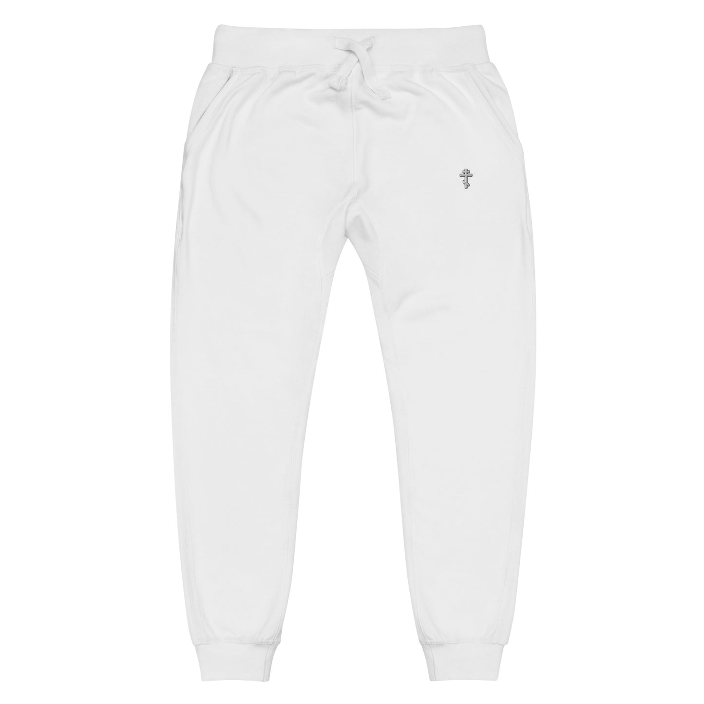 ORTHODOX CRUCIFIX - Unisex fleece sweatpants • 100% cotton face