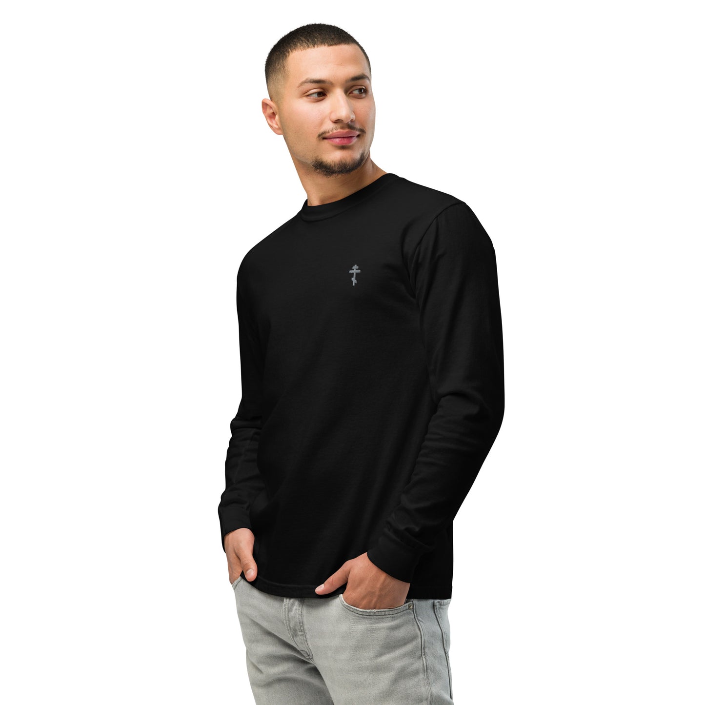 St. Andrew - Ortodox Garment-dyed heavyweight long-sleeve Christian shirt