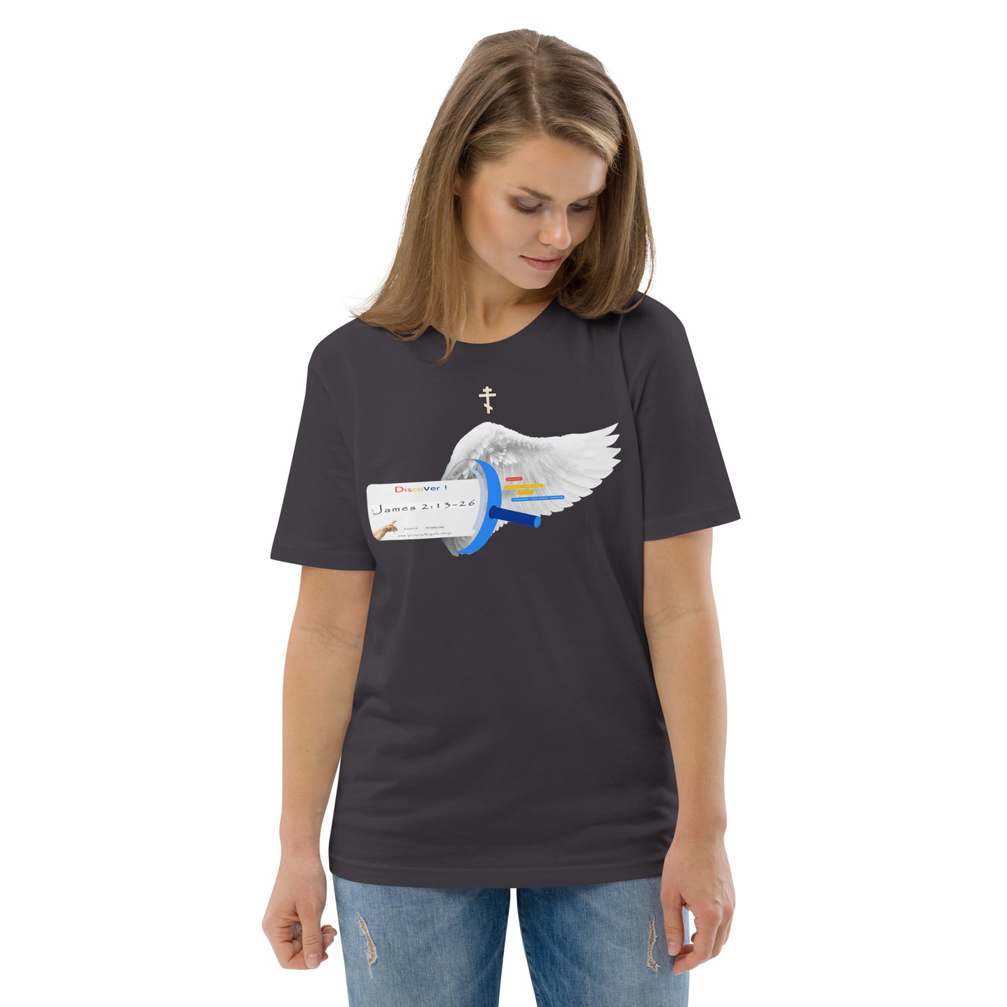 t shirt bible verse James 2:13-26 Unisex 100% organic cotton t-shirt