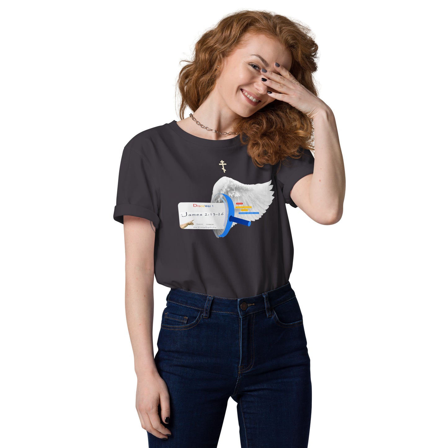t shirt bible verse James 2:13-26 Unisex 100% organic cotton t-shirt