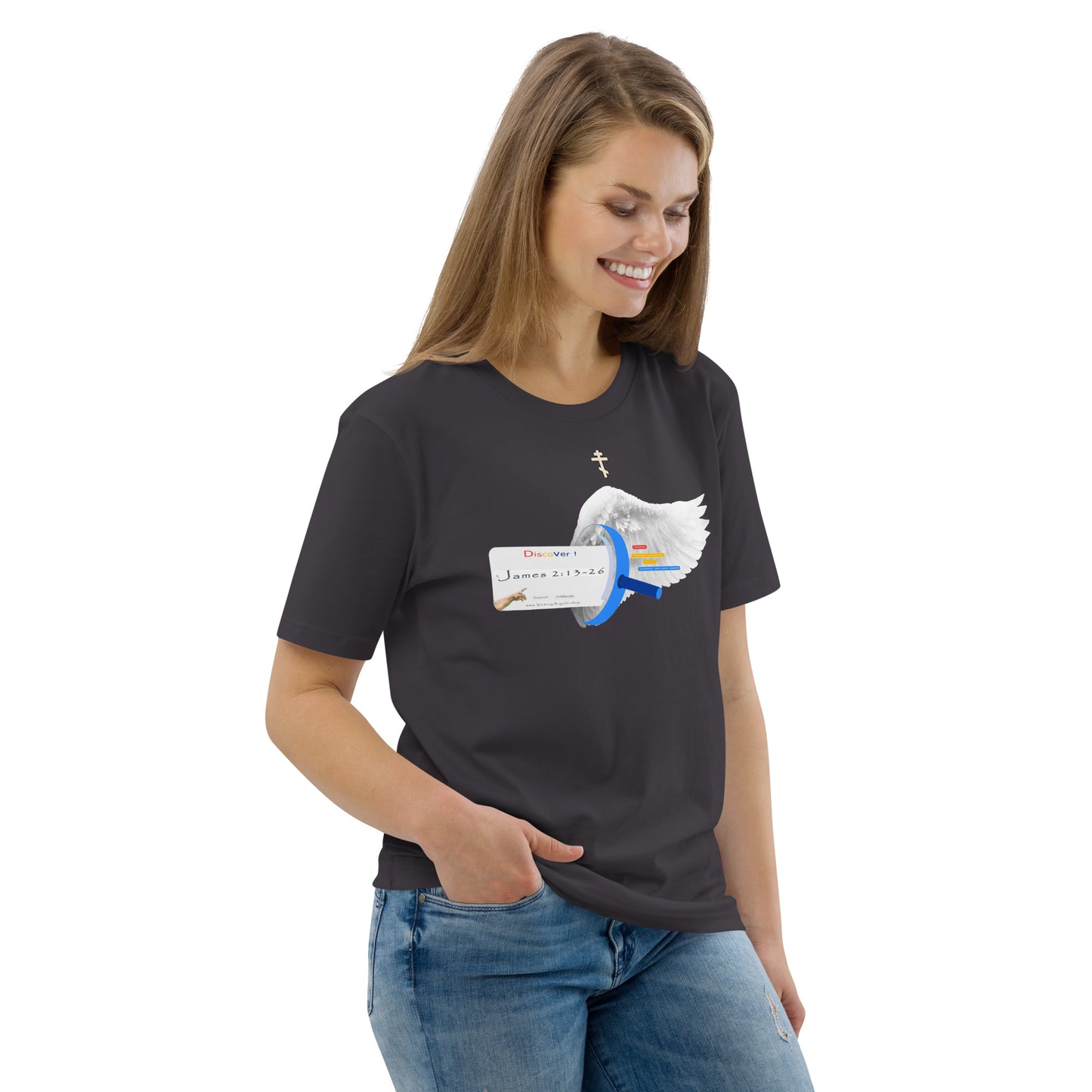 t shirt bible verse James 2:13-26 Unisex 100% organic cotton t-shirt