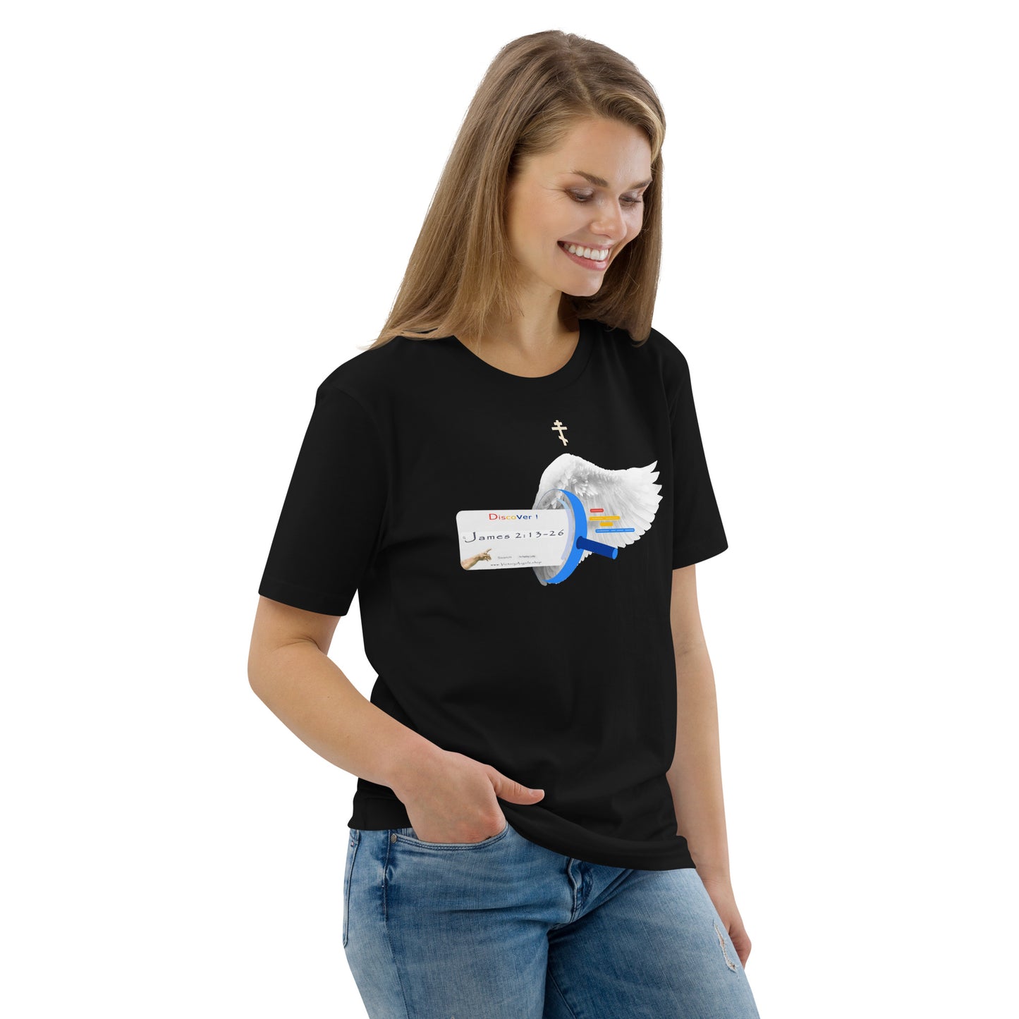 t shirt bible verse James 2:13-26 Unisex 100% organic cotton t-shirt