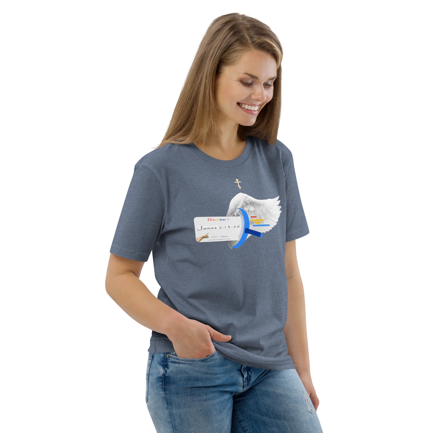 t shirt bible verse James 2:13-26 Unisex 100% organic cotton t-shirt