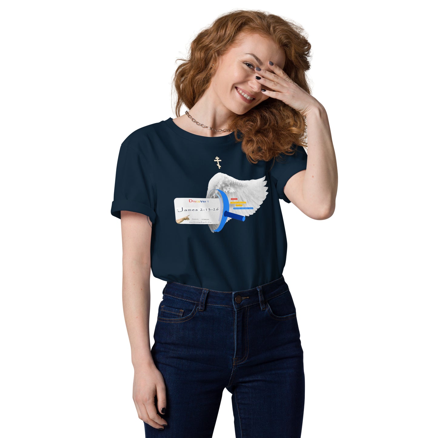 t shirt bible verse James 2:13-26 Unisex 100% organic cotton t-shirt