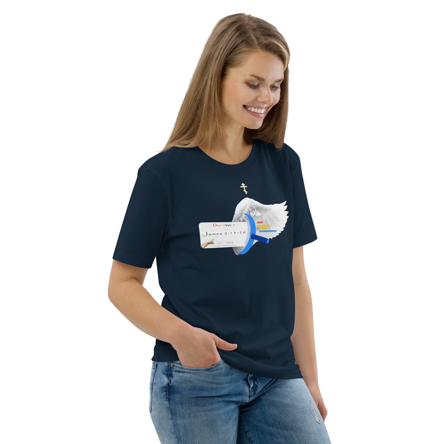t shirt bible verse James 2:13-26 Unisex 100% organic cotton t-shirt