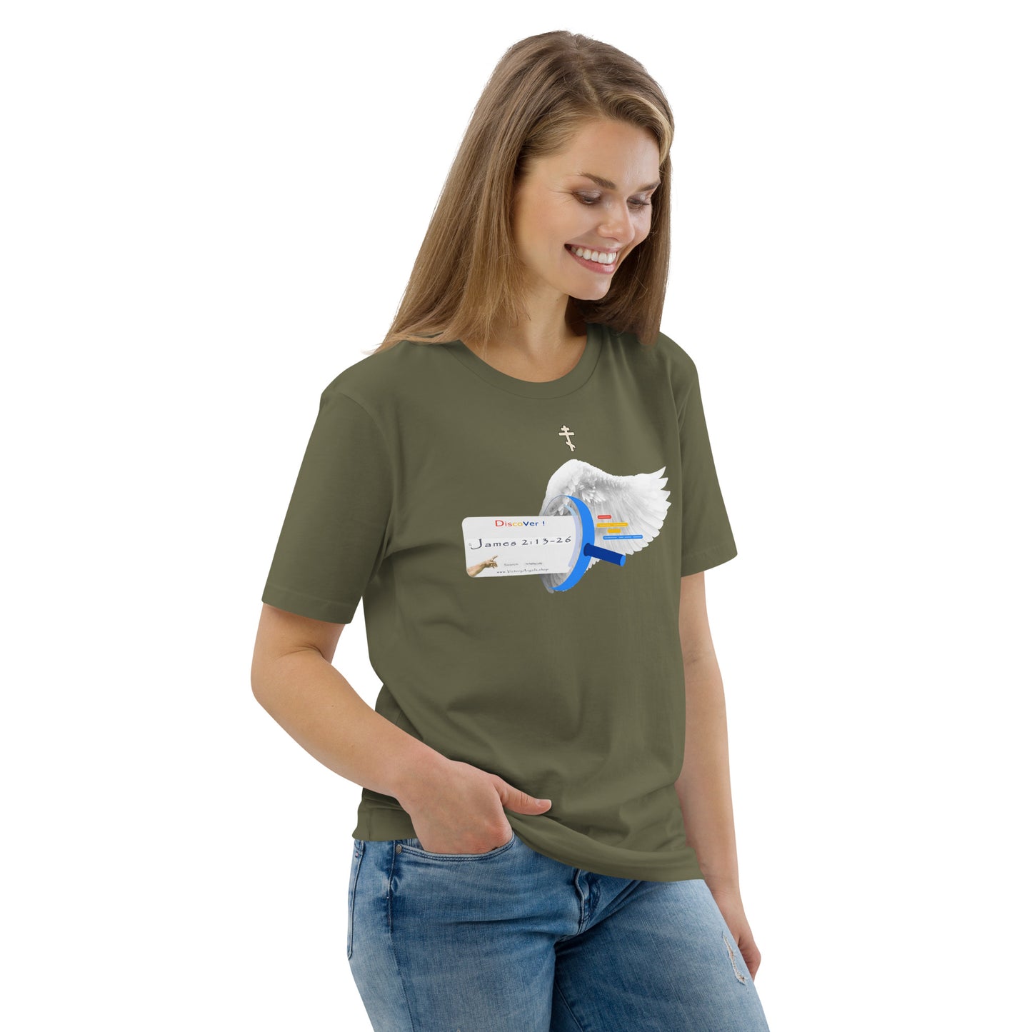 t shirt bible verse James 2:13-26 Unisex 100% organic cotton t-shirt