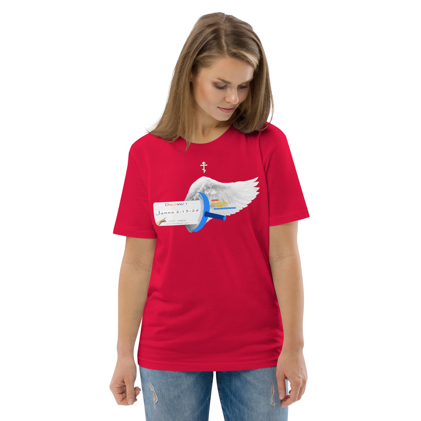 t shirt bible verse James 2:13-26 Unisex 100% organic cotton t-shirt