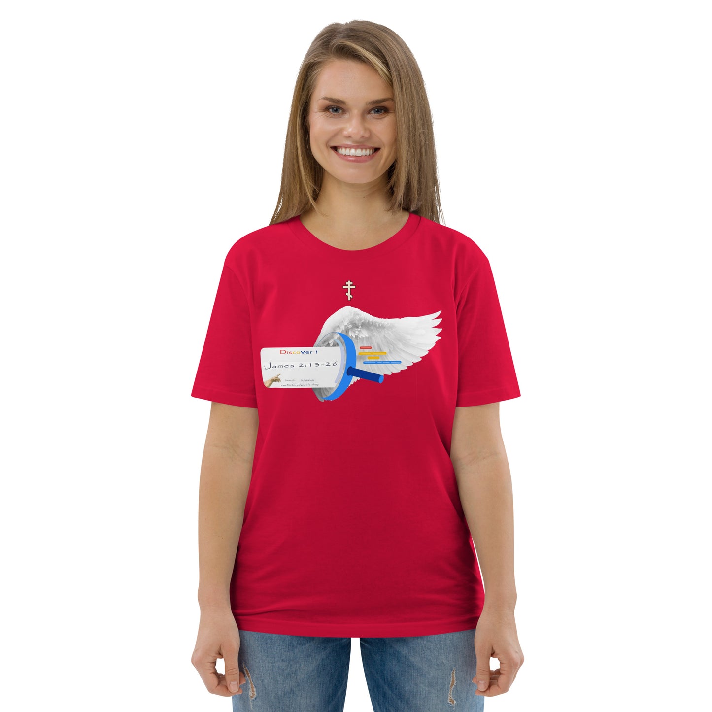 t shirt bible verse James 2:13-26 Unisex 100% organic cotton t-shirt