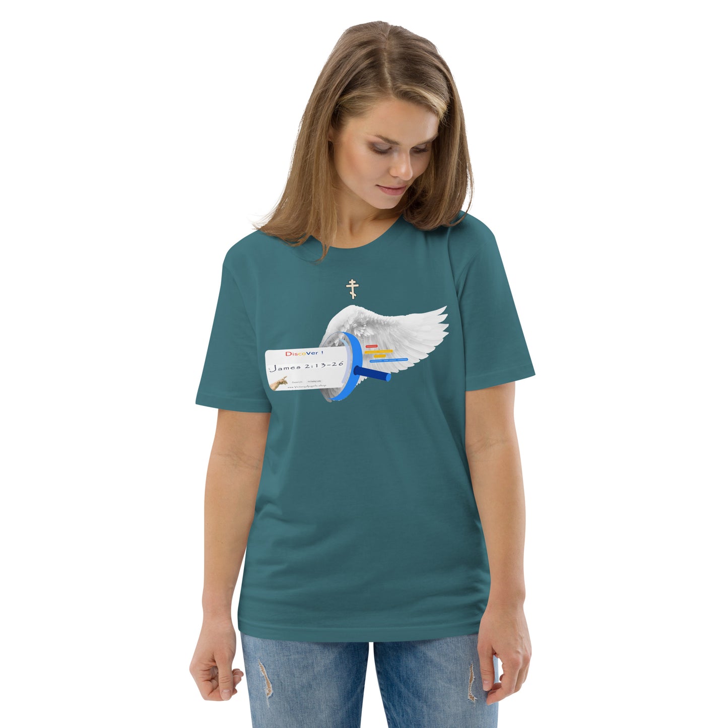 t shirt bible verse James 2:13-26 Unisex 100% organic cotton t-shirt