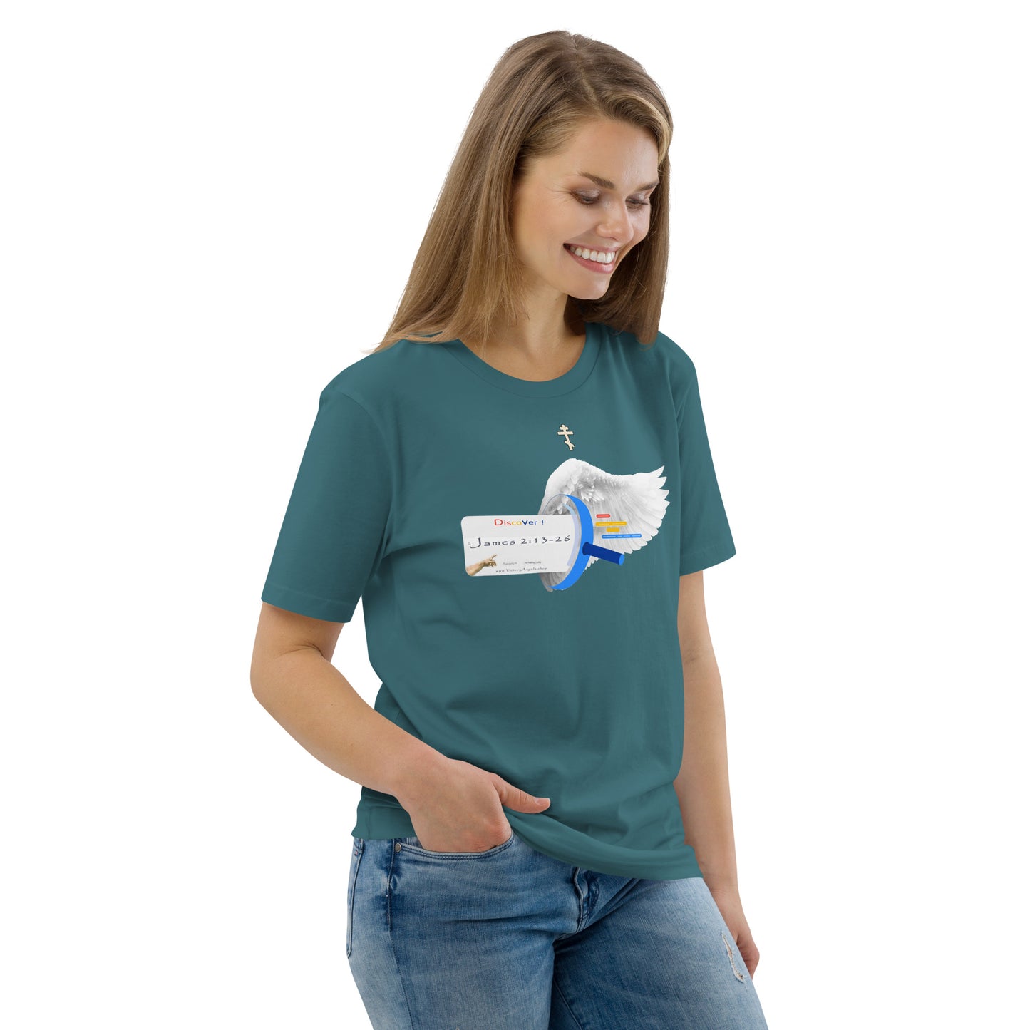 t shirt bible verse James 2:13-26 Unisex 100% organic cotton t-shirt