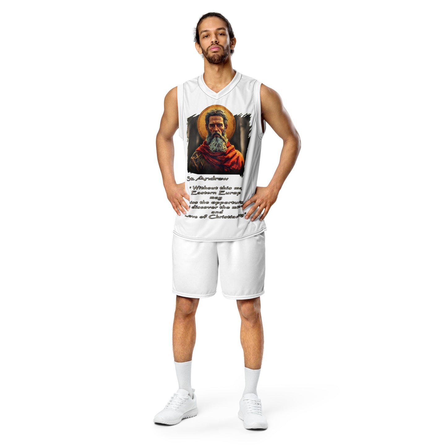 Recycled unisex basketball jersey- #1 - Saint Andrew