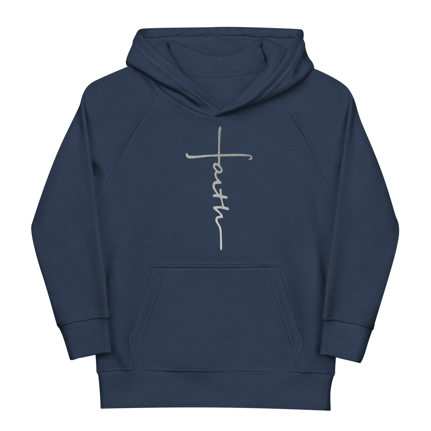 faith-Kids eco hoodie- • 80% organic cotton • Outside: 100% organic cotton