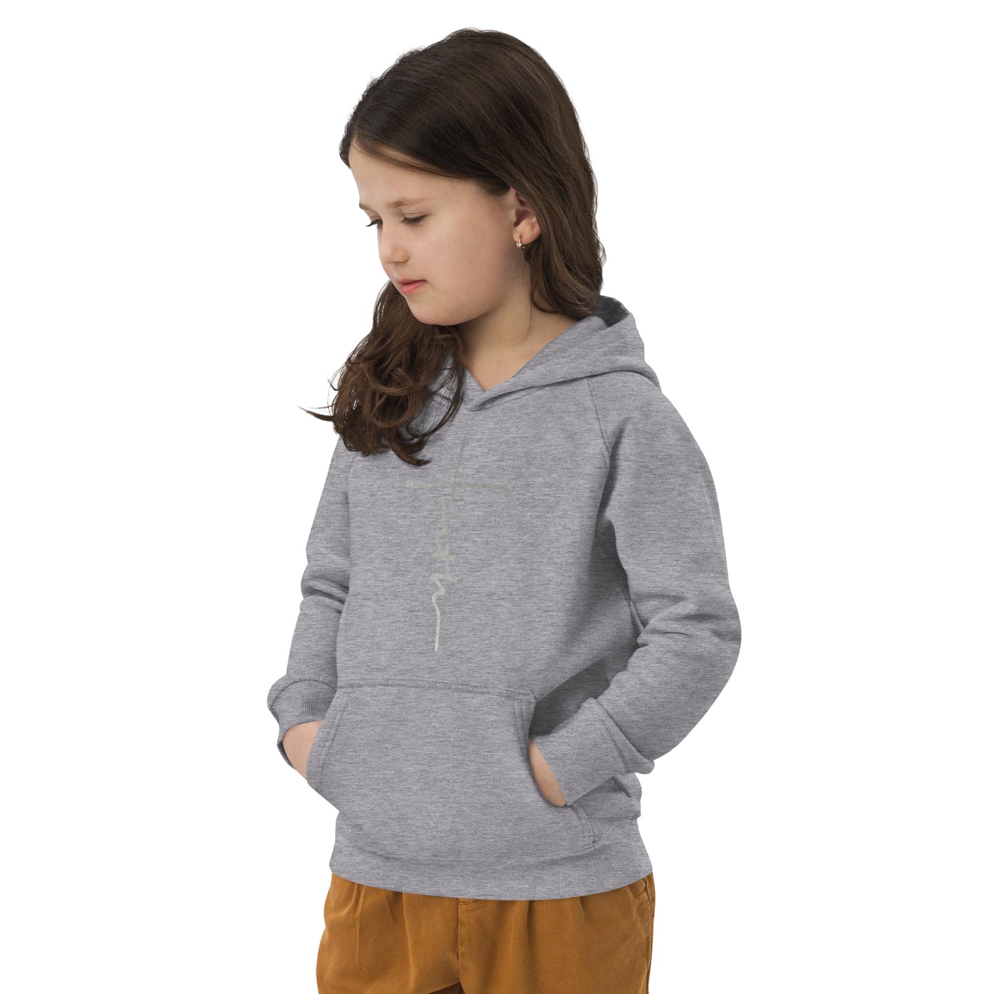 faith-Kids eco hoodie- • 80% organic cotton • Outside: 100% organic cotton