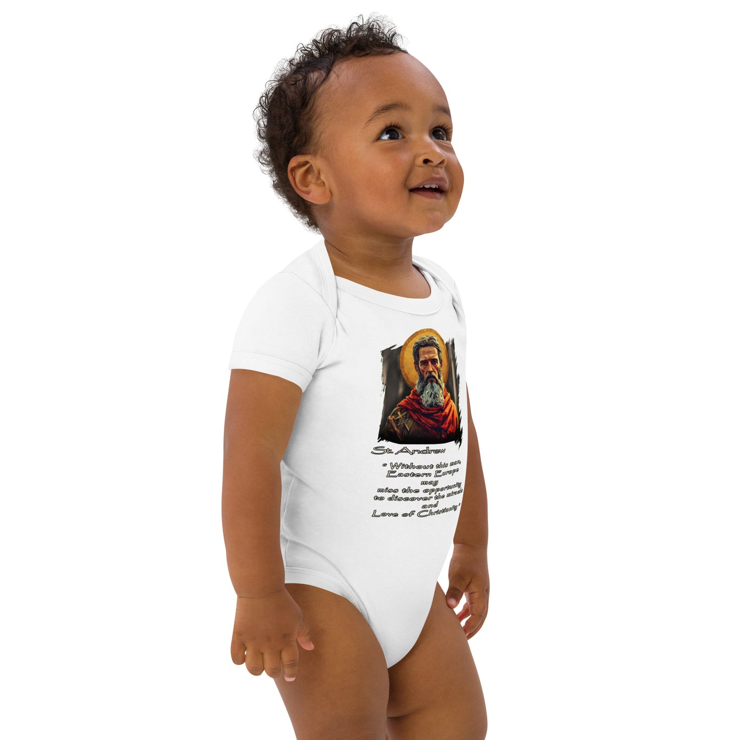 Organic cotton baby bodysuit Saint Andrew - 100% certified organic cotton