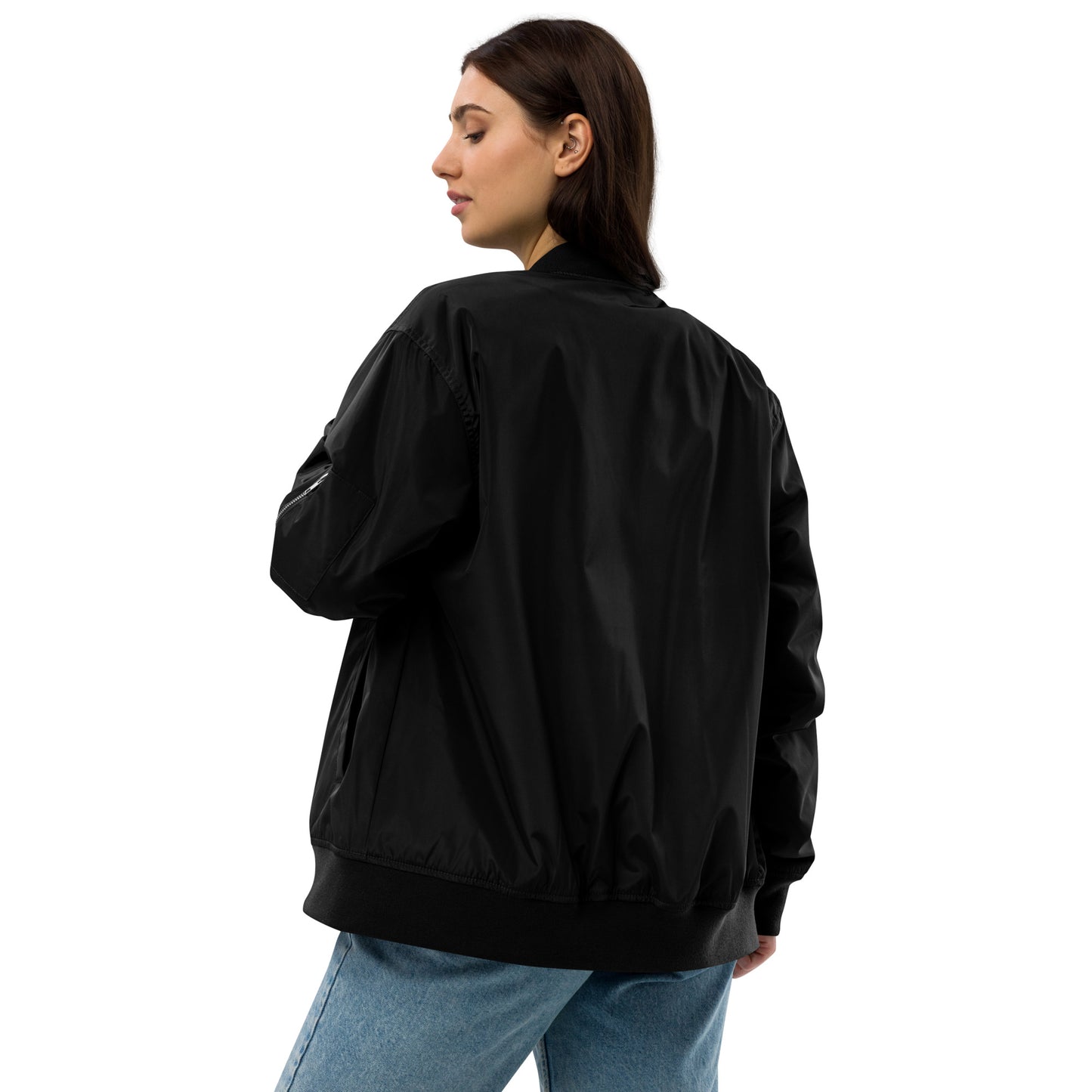 Faith shine through your fashion-Premium recycled bomber jacket