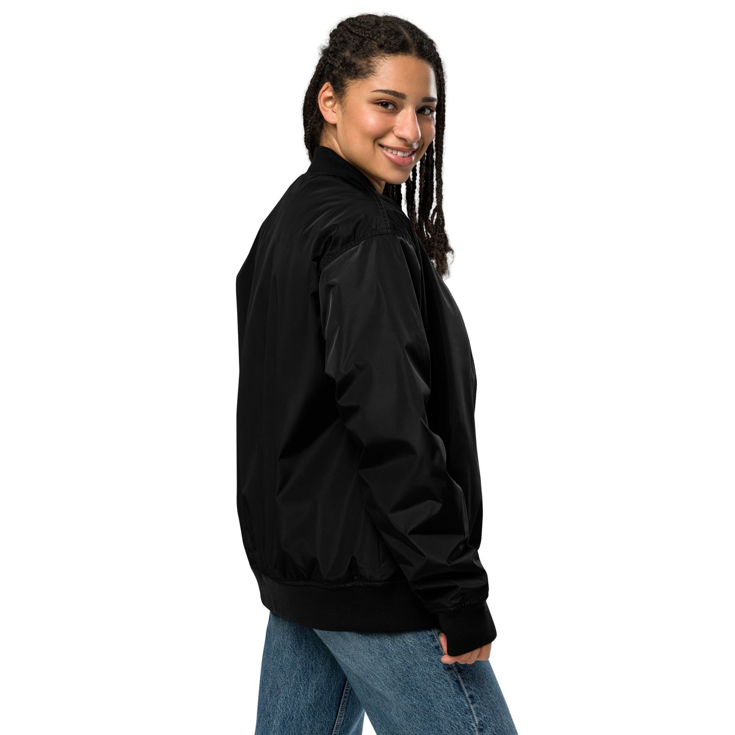 Faith shine through your fashion-Premium recycled bomber jacket