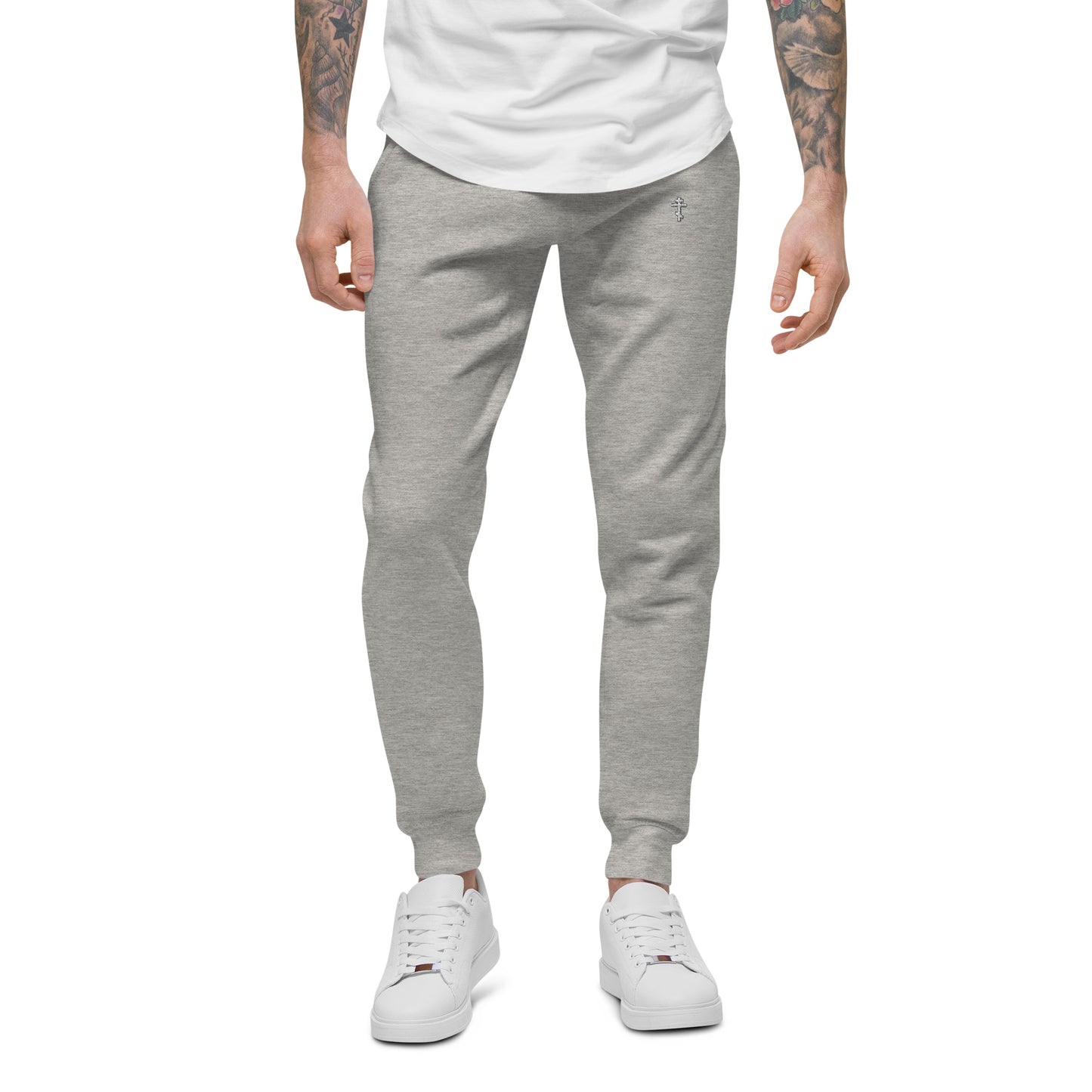 ORTHODOX CRUCIFIX - Unisex fleece sweatpants • 100% cotton face
