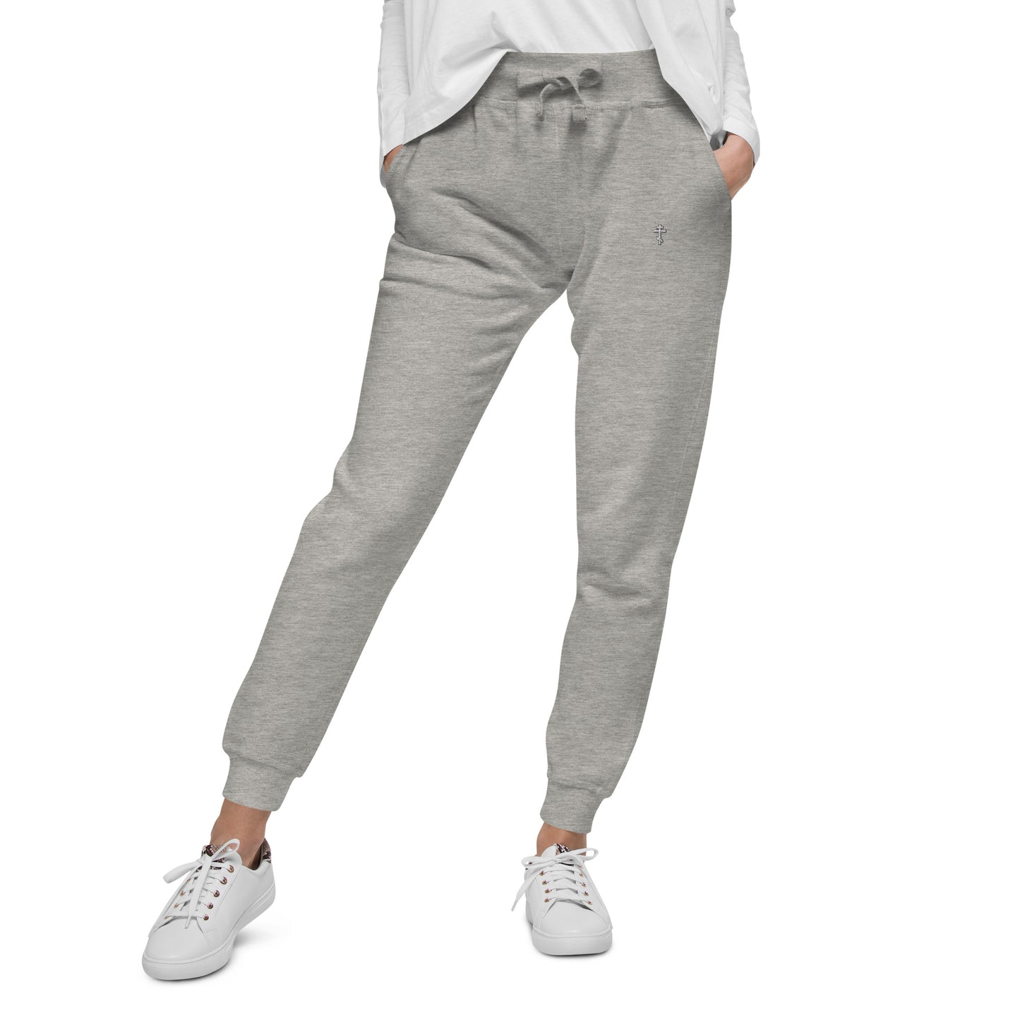 ORTHODOX CRUCIFIX - Unisex fleece sweatpants • 100% cotton face