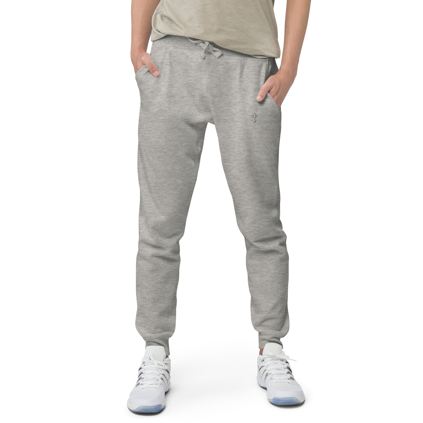 ORTHODOX CRUCIFIX - Unisex fleece sweatpants • 100% cotton face