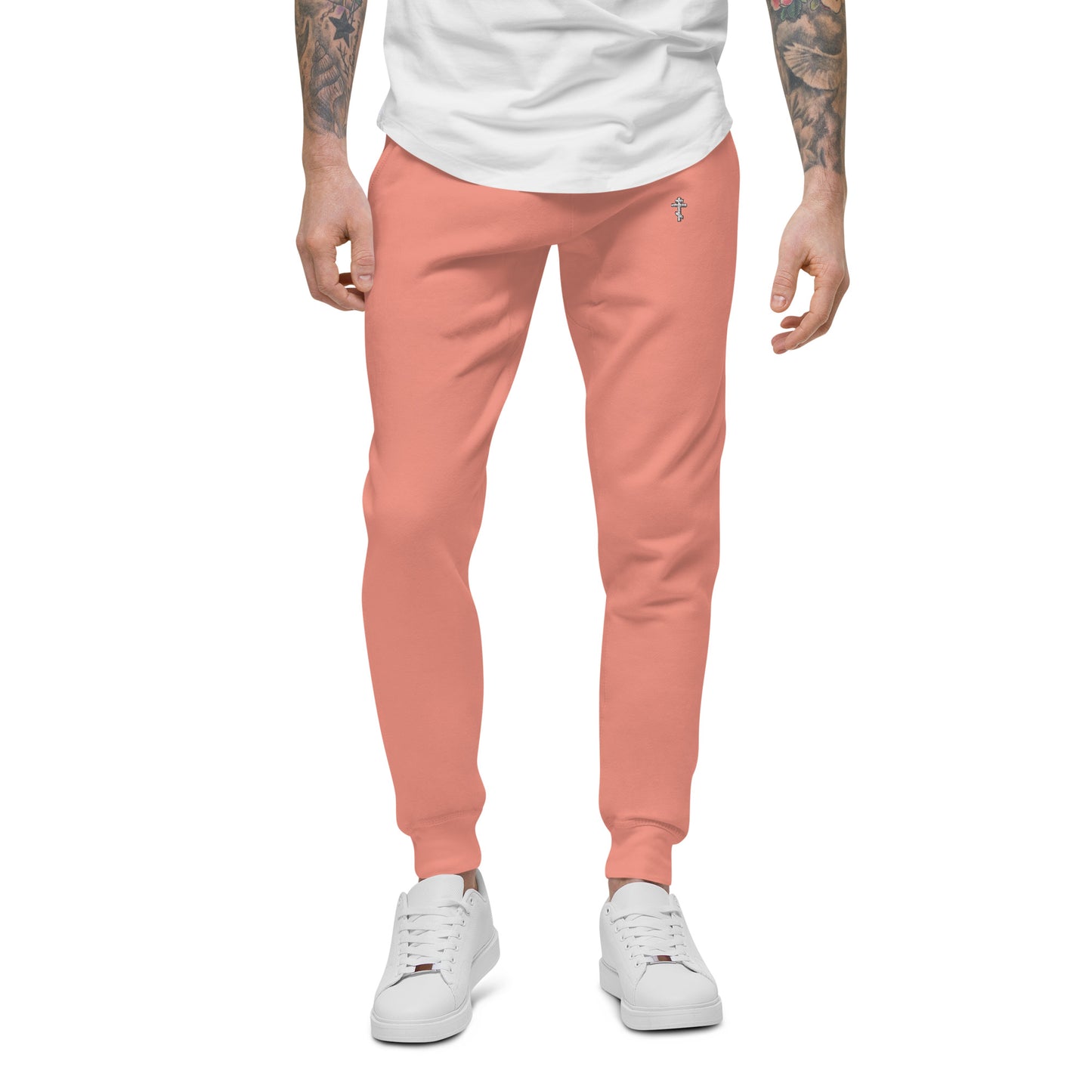 ORTHODOX CRUCIFIX - Unisex fleece sweatpants • 100% cotton face