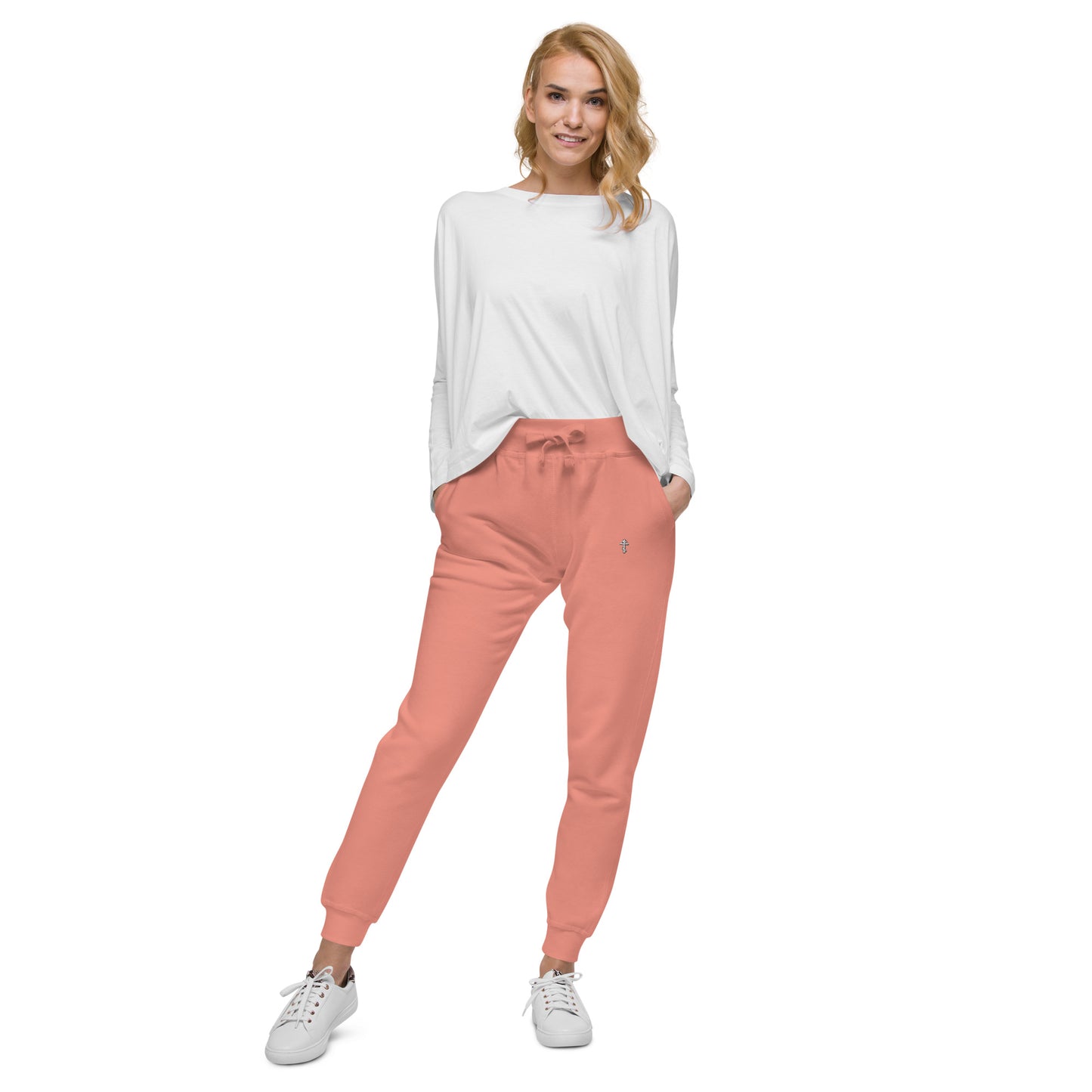 ORTHODOX CRUCIFIX - Unisex fleece sweatpants • 100% cotton face