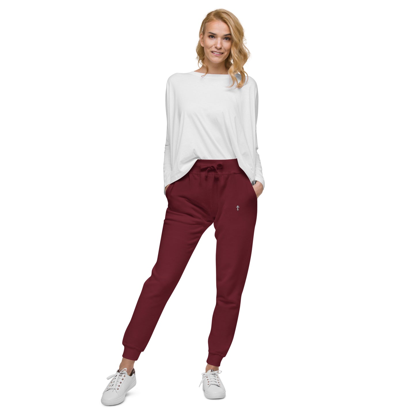 ORTHODOX CRUCIFIX - Unisex fleece sweatpants • 100% cotton face