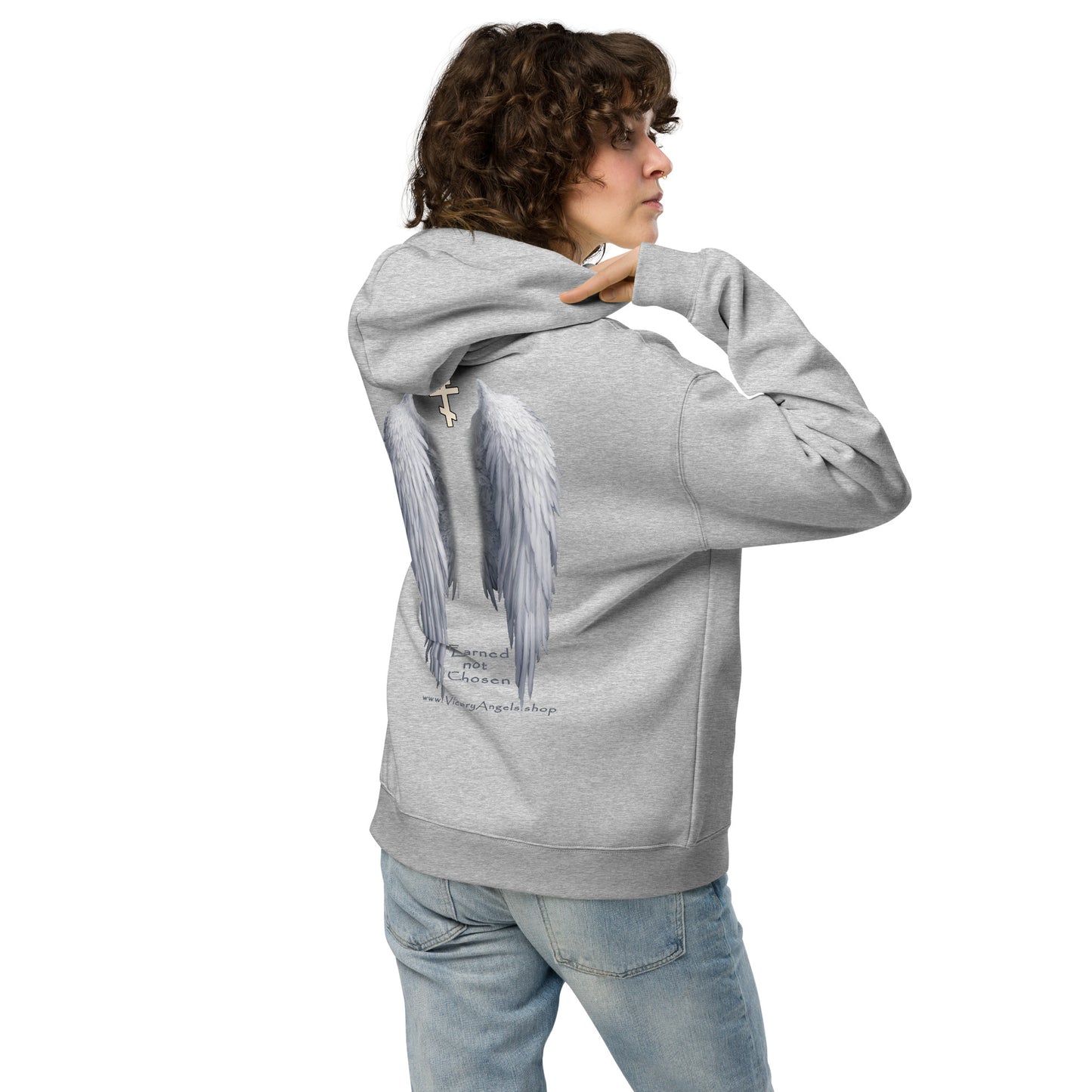 80% cotton ,ANGEL -Unisex oversized hoodie