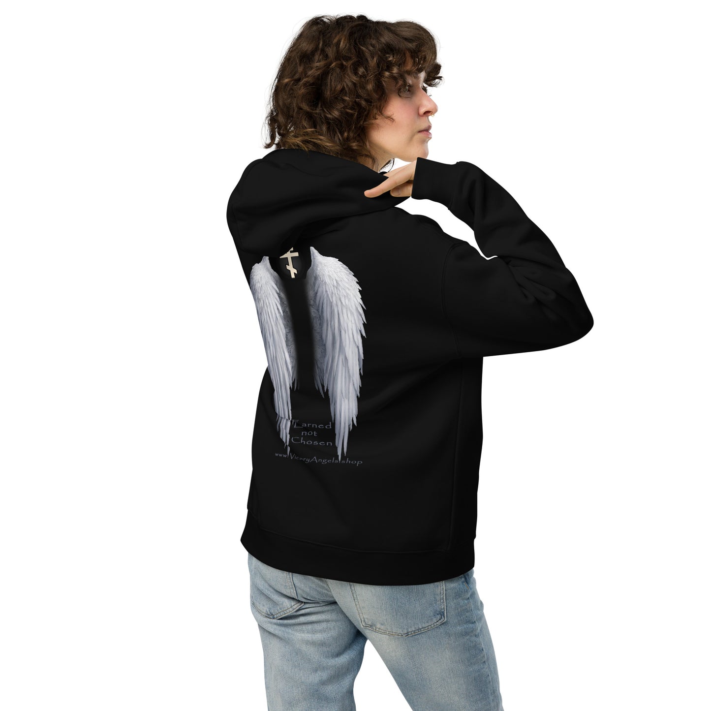 80% cotton ,ANGEL -Unisex oversized hoodie