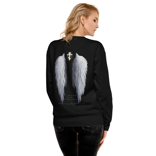 Angel -Unisex Premium Sweatshirt • 100% cotton face