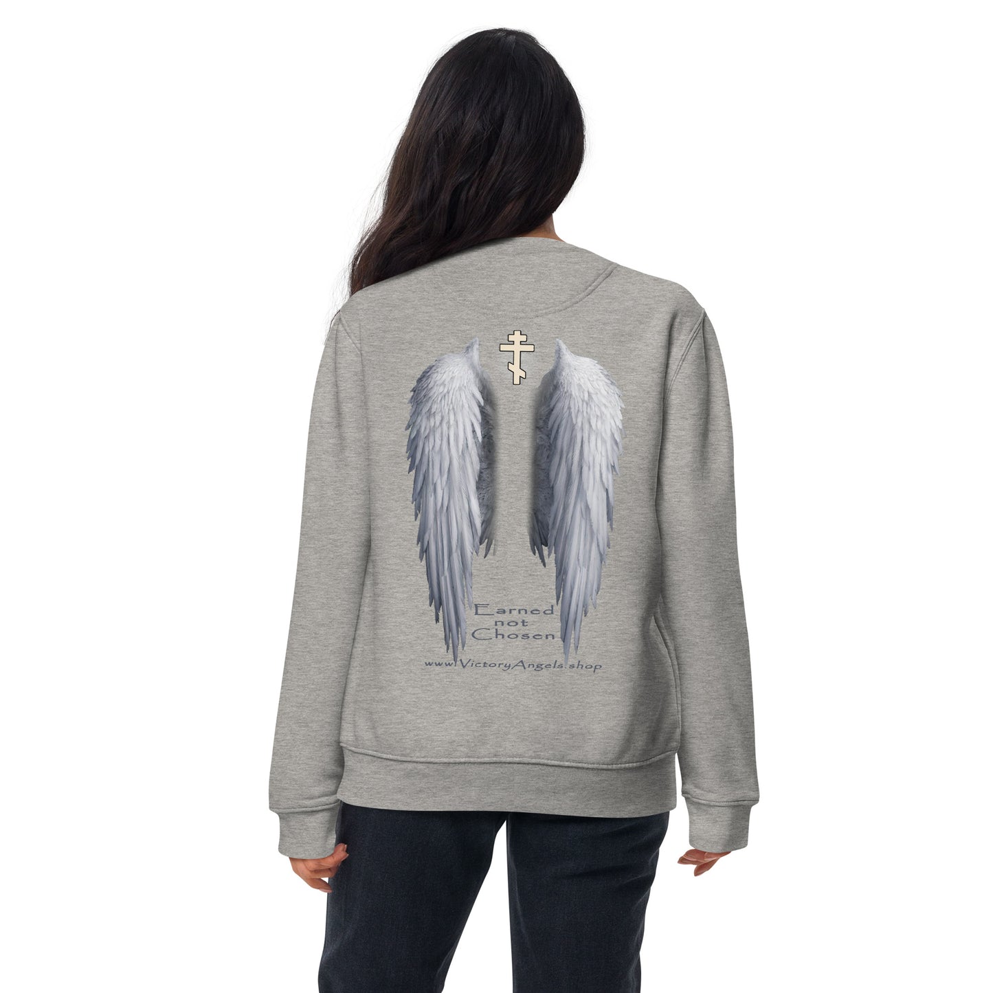 Angel -Unisex Premium Sweatshirt • 100% cotton face