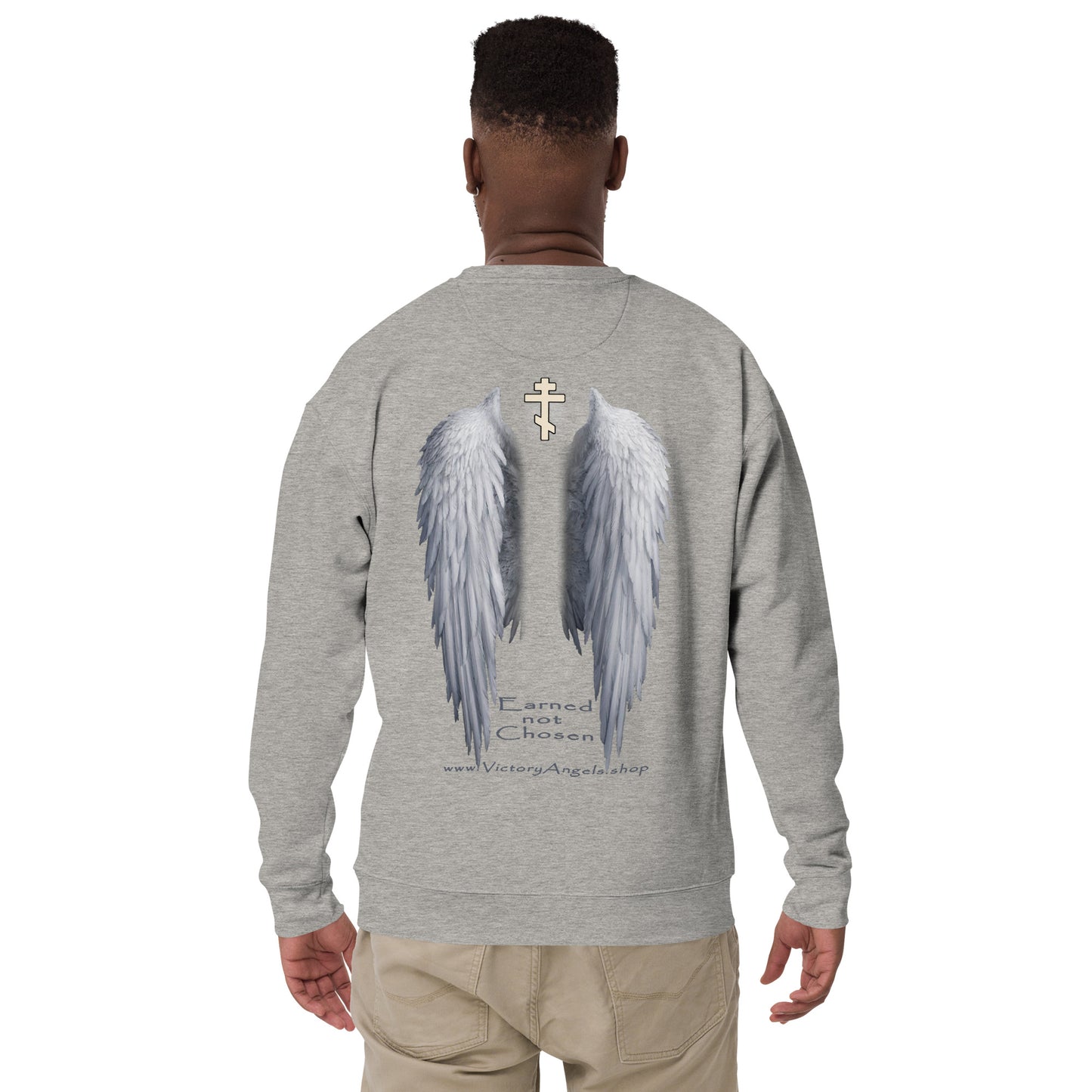 Angel -Unisex Premium Sweatshirt • 100% cotton face