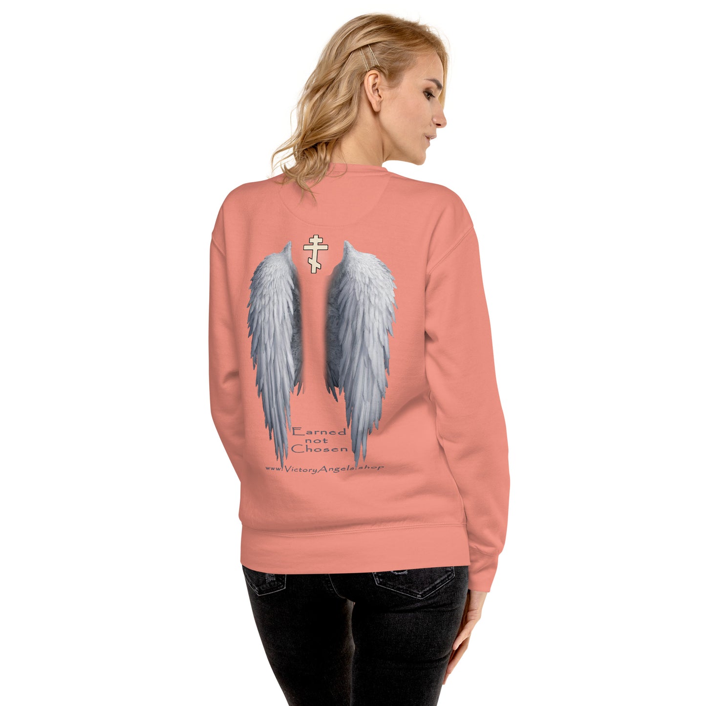 Angel -Unisex Premium Sweatshirt • 100% cotton face