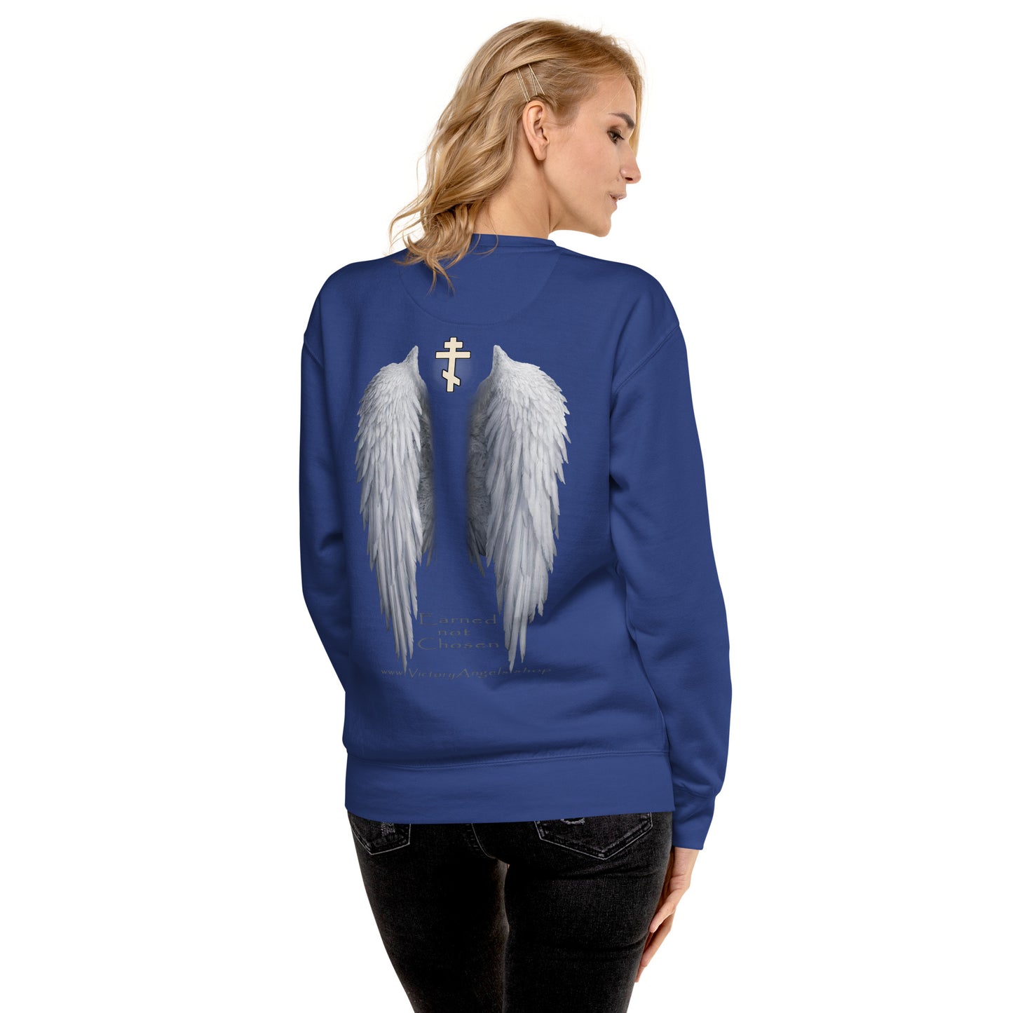 Angel -Unisex Premium Sweatshirt • 100% cotton face