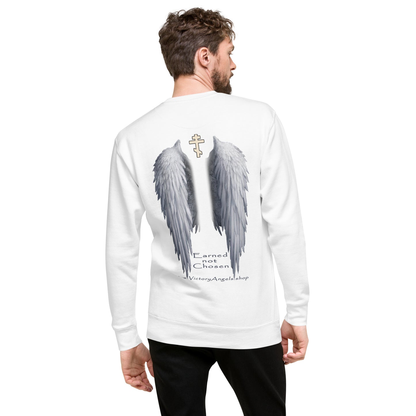 Angel -Unisex Premium Sweatshirt • 100% cotton face