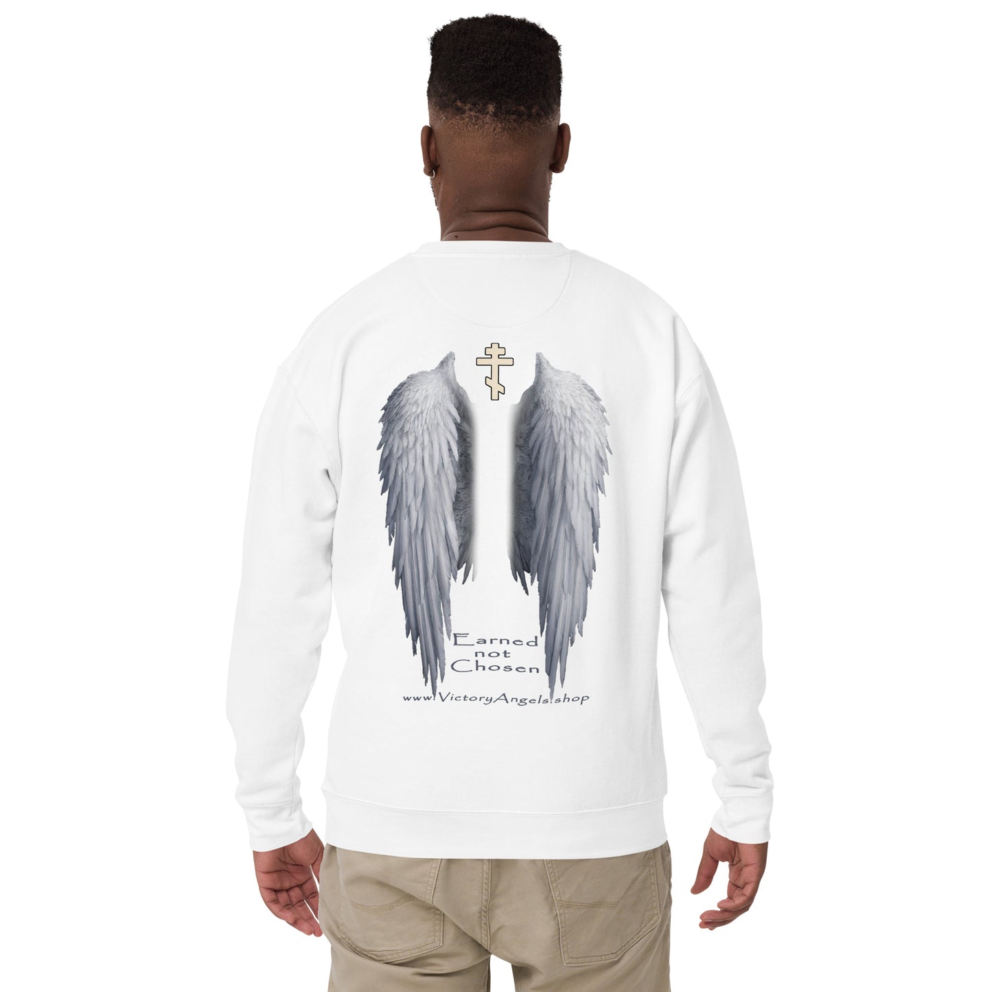 Angel -Unisex Premium Sweatshirt • 100% cotton face