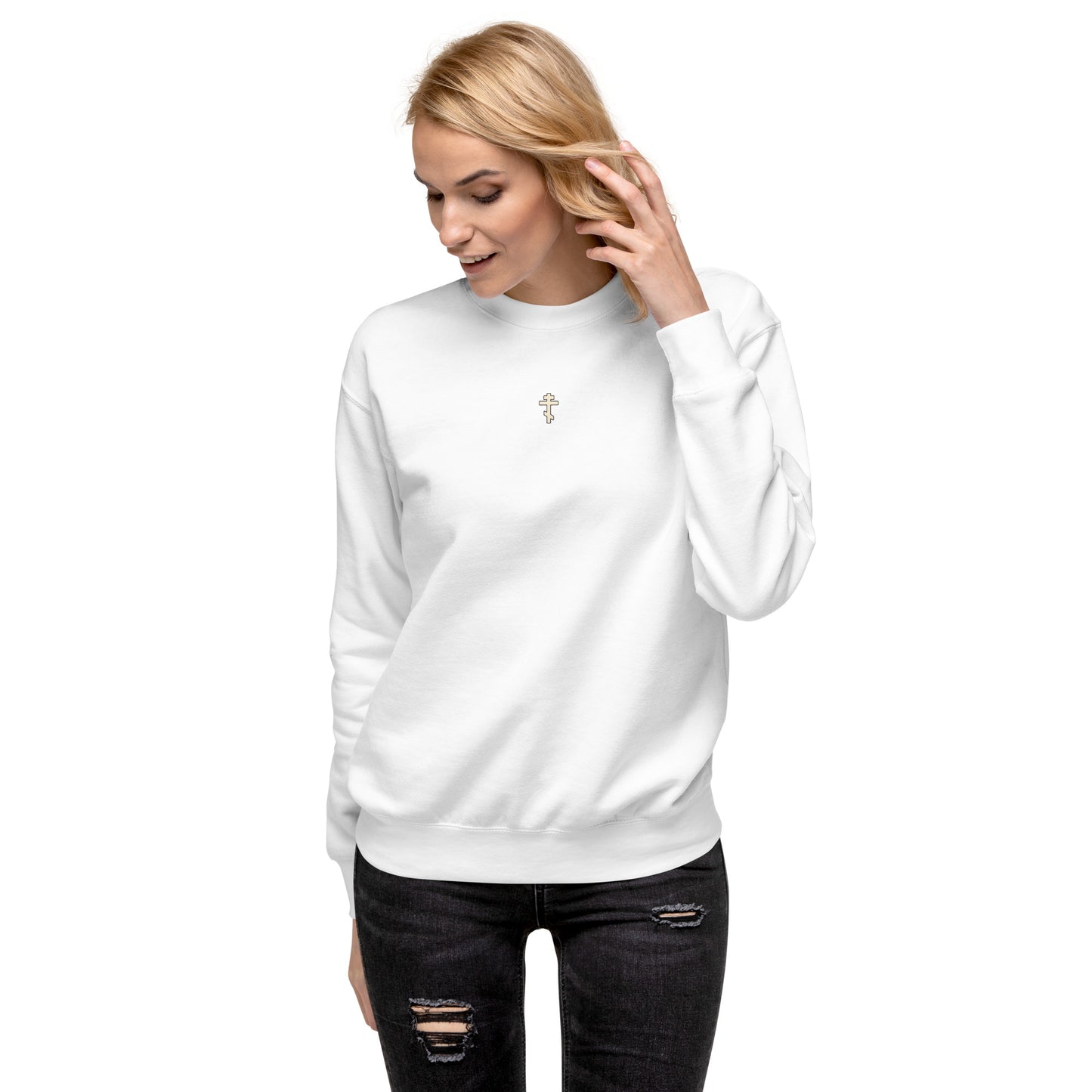 Angel -Unisex Premium Sweatshirt • 100% cotton face