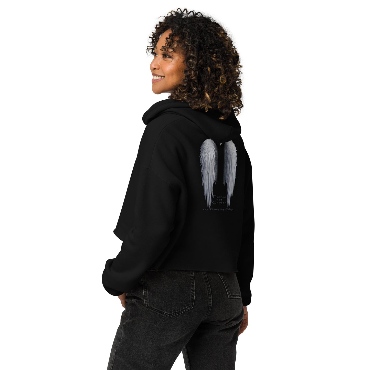 ANGEL WINGS -Crop Hoodie Premium