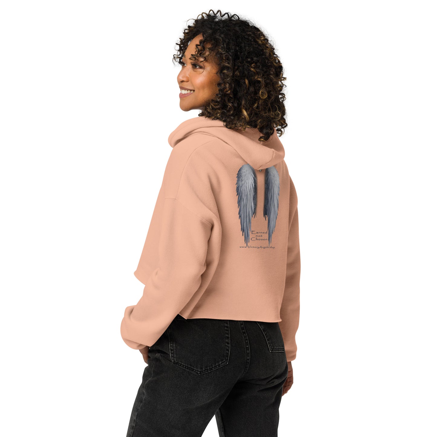 ANGEL WINGS -Crop Hoodie Premium