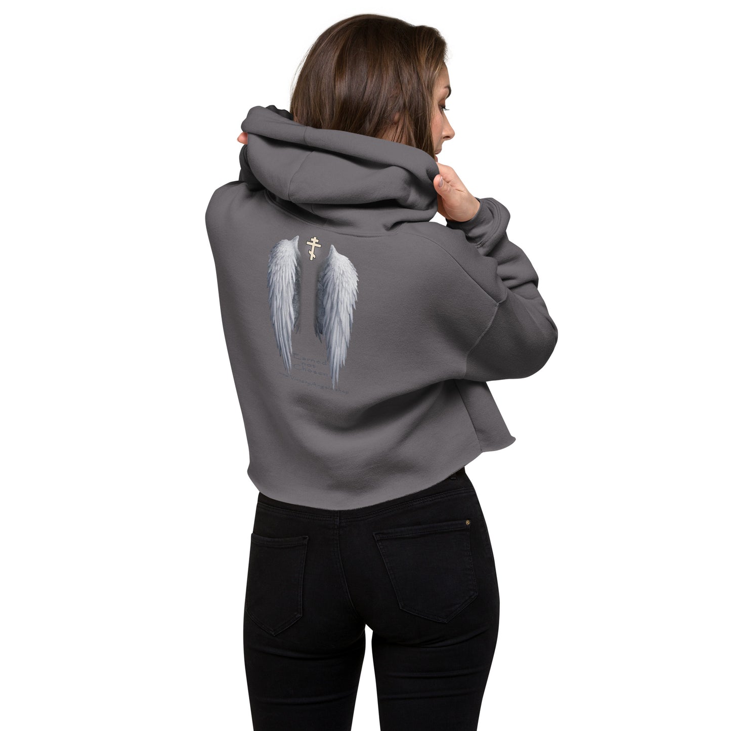 ANGEL WINGS -Crop Hoodie Premium